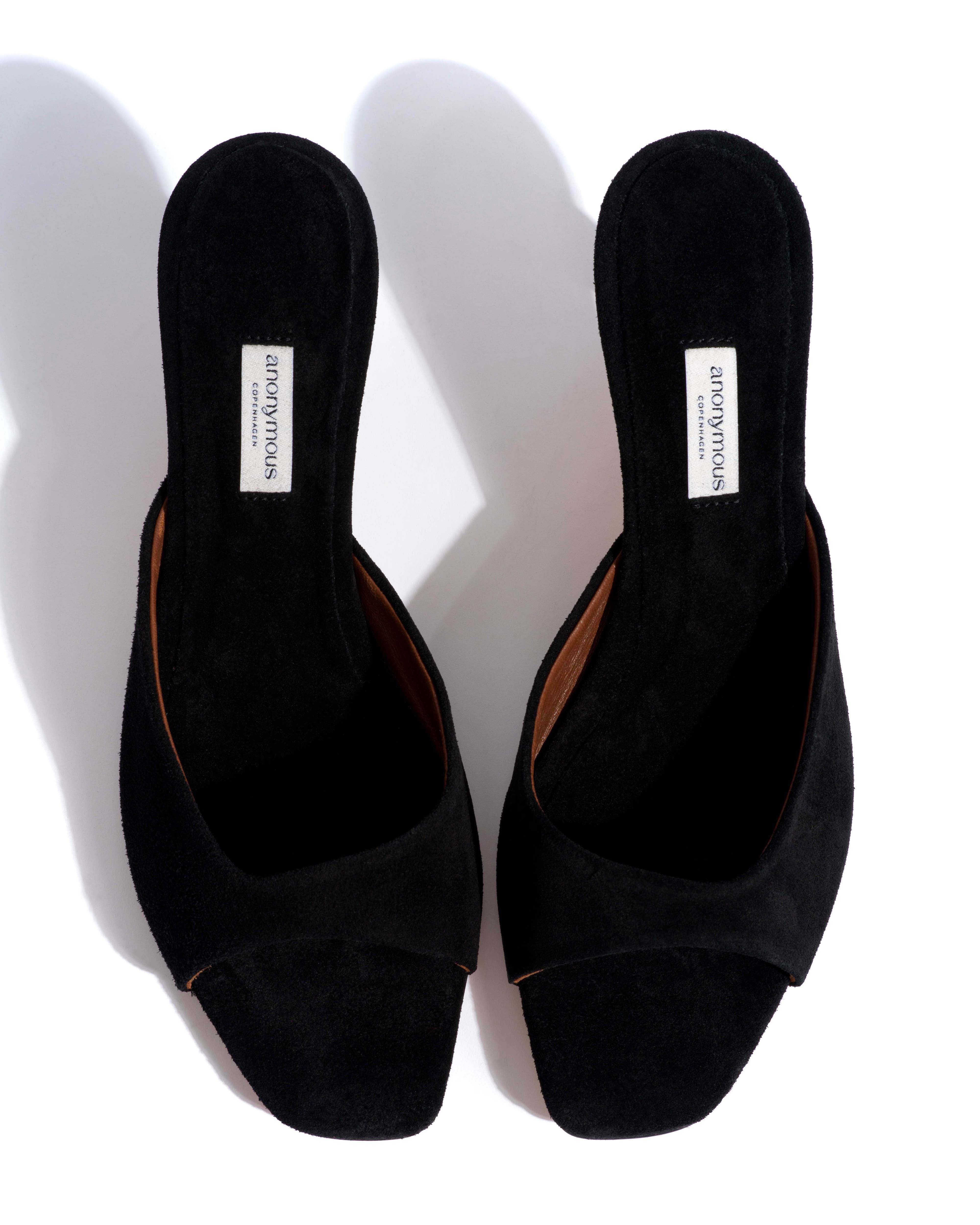 Mazy 55 Calf suede Black