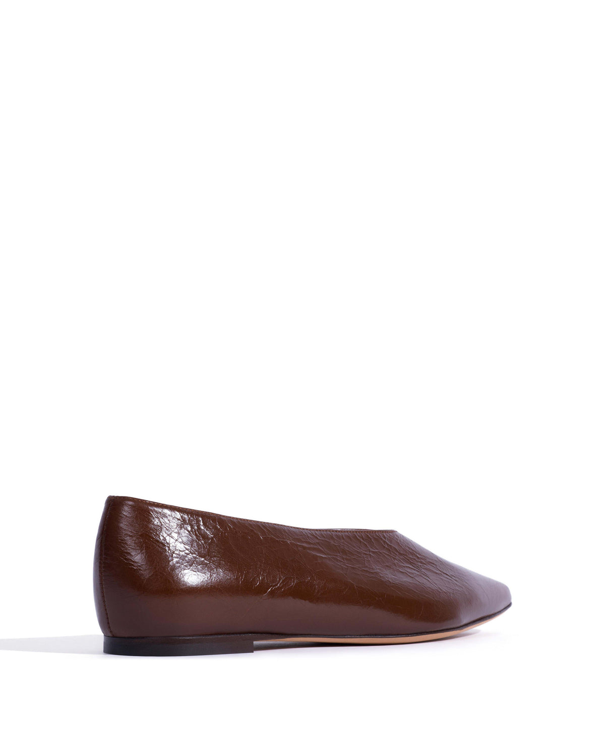 Phia 10 Crinkled polished goat Caramel brown