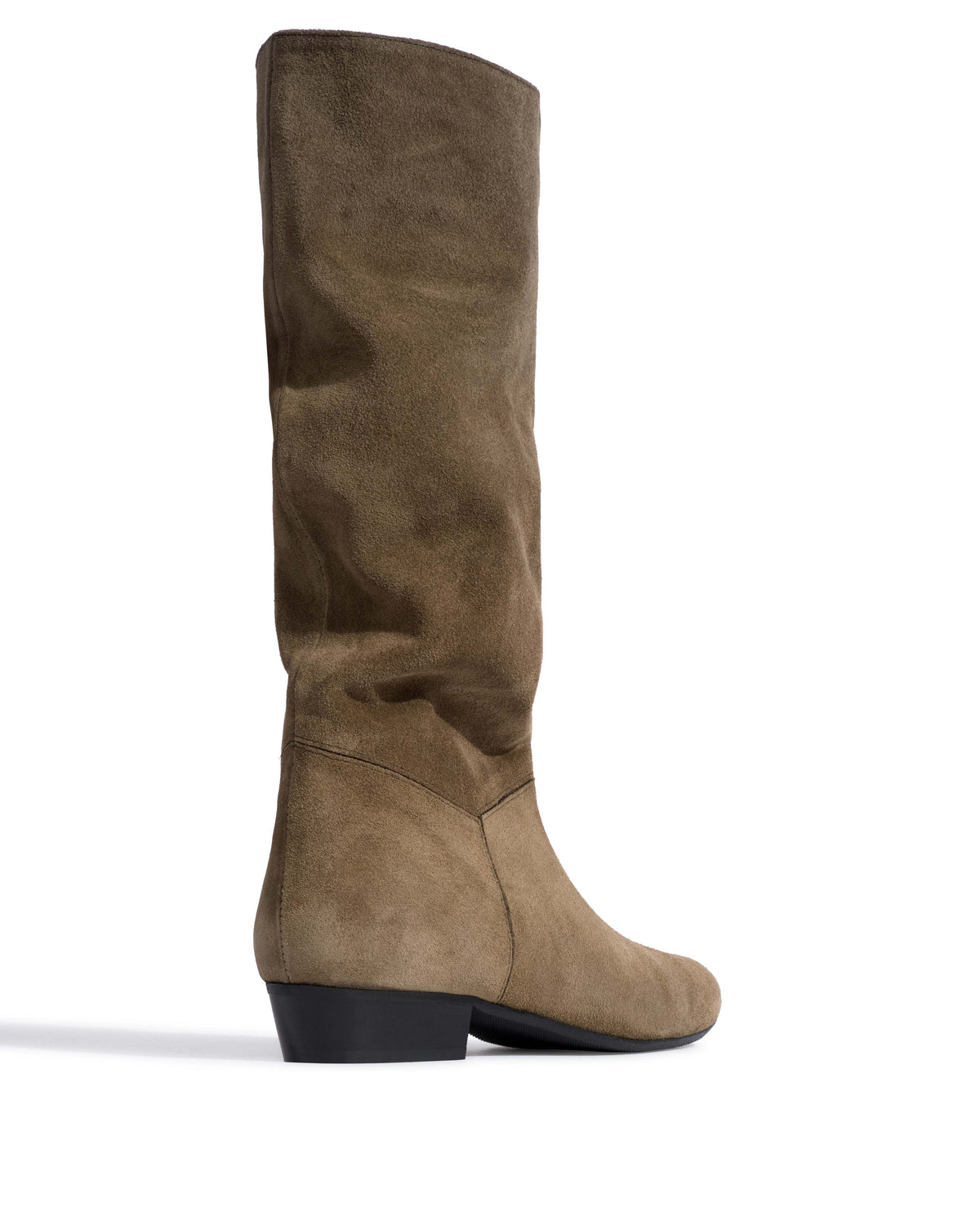 Jasmina 20 Calf suede & sleek leather Dried olive & espresso brown
