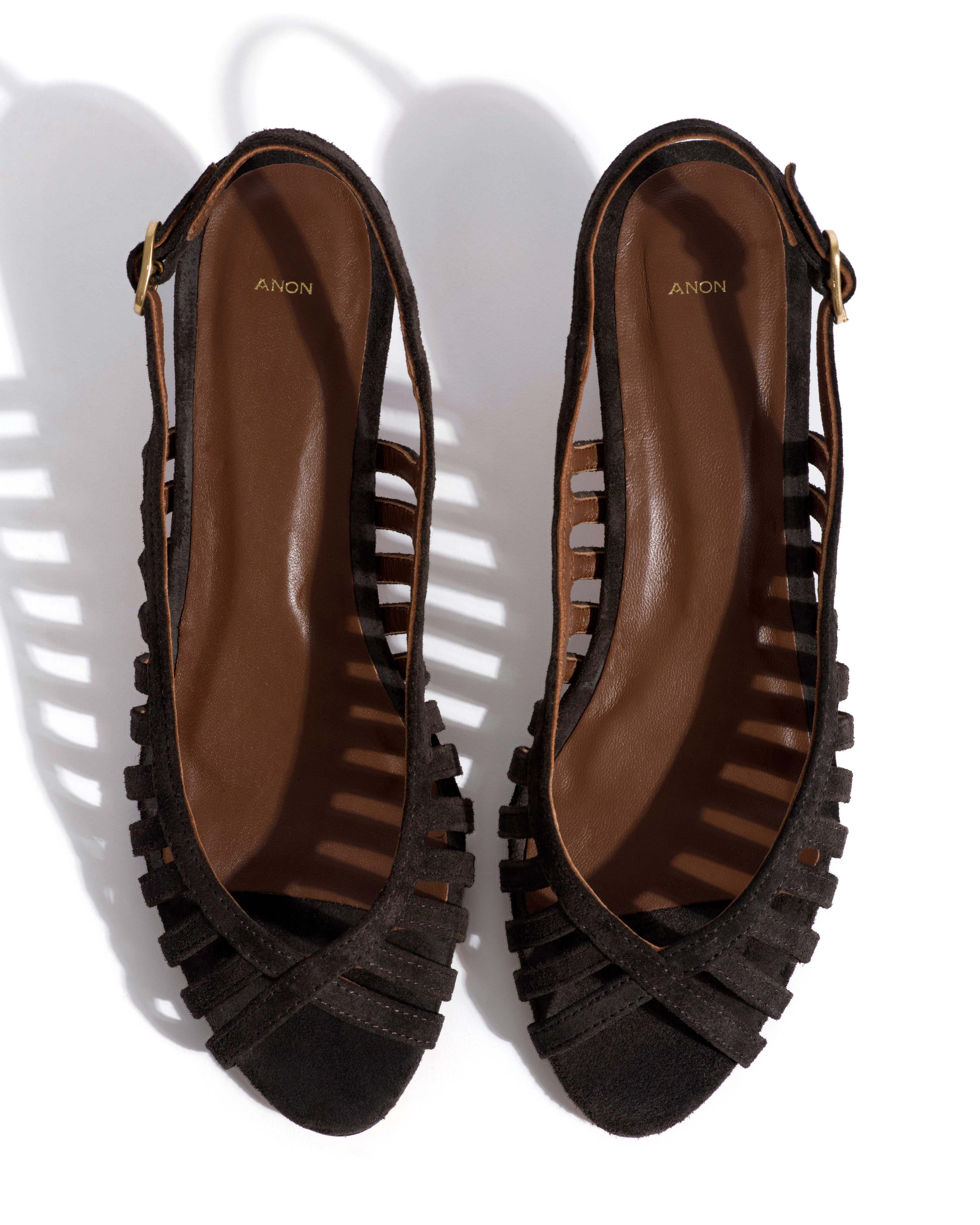 Carminho 40 stiletto Calf suede Espresso brown