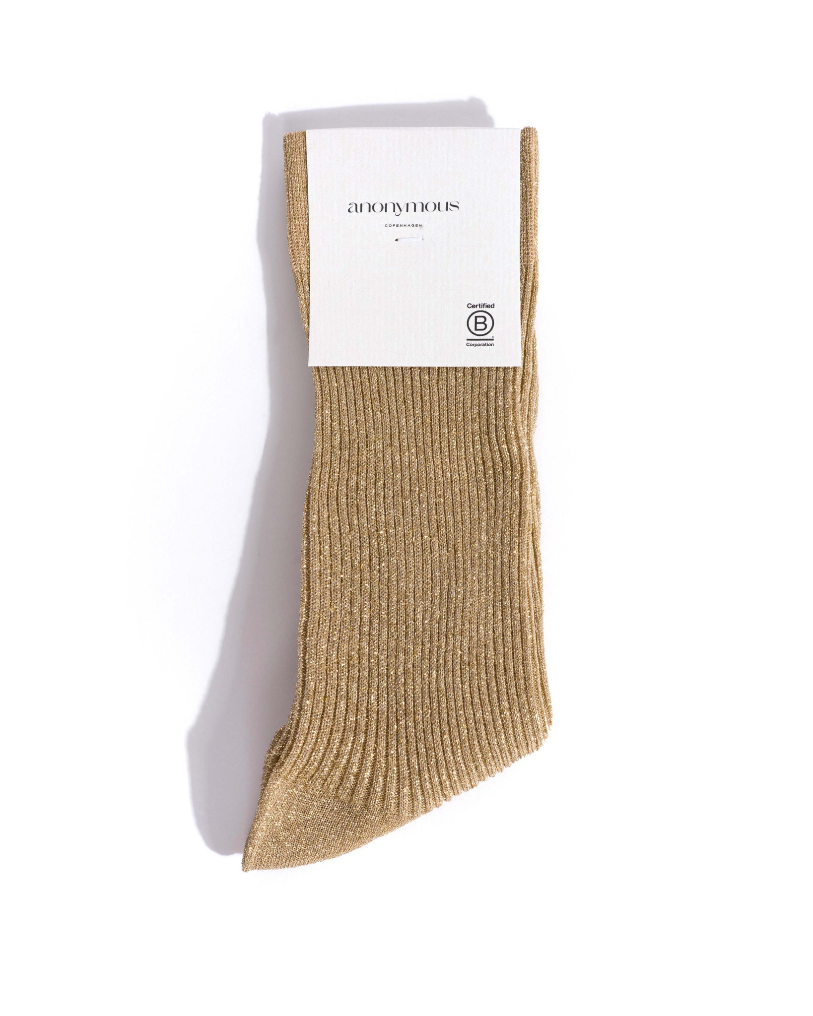 Noa glitter socks 52% nylon 48% polyester Gold
