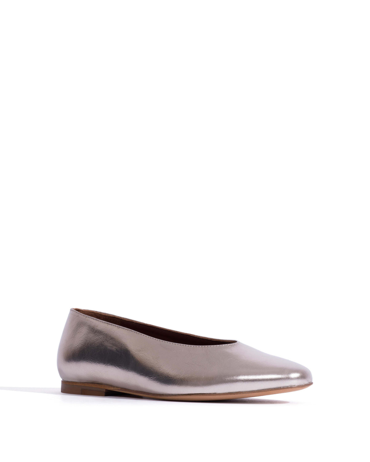 Silja 10 Crinkled metallic lamb Vintage champagne