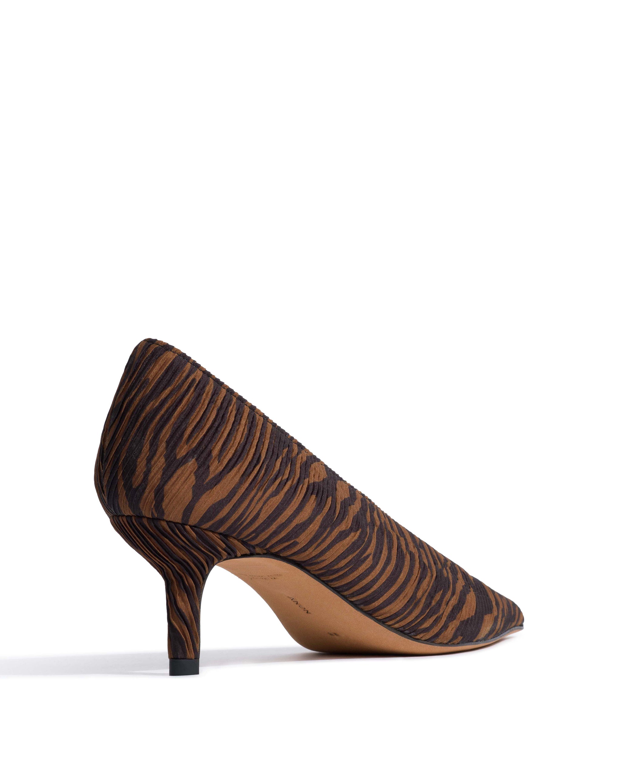 Phia 55 pin Pleated zebra Chocolate shades - Anonymous Copenhagen Heels