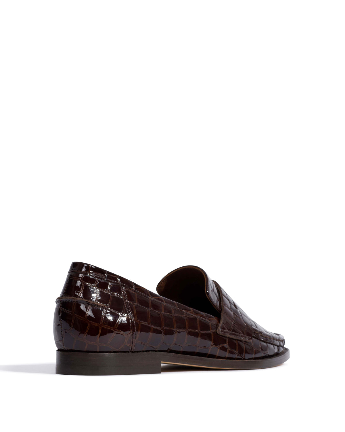 Jesha Polished croco calf Coffee brown