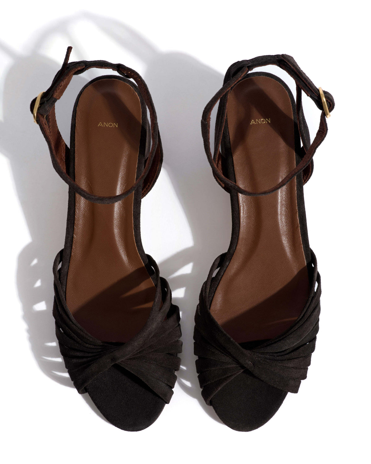 Margriet Calf suede Espresso brown