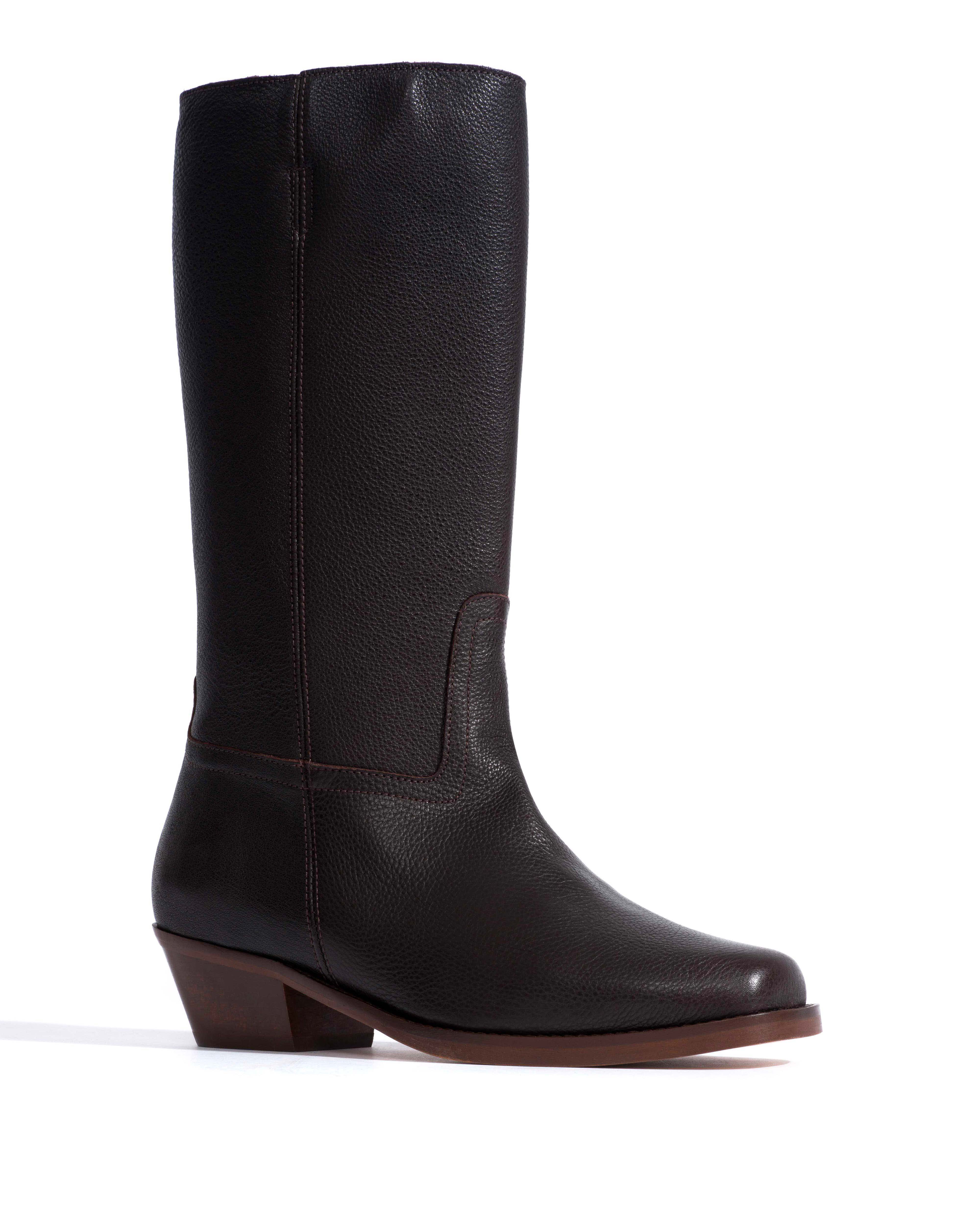 Tarisha Natural grain soft calf Espresso brown