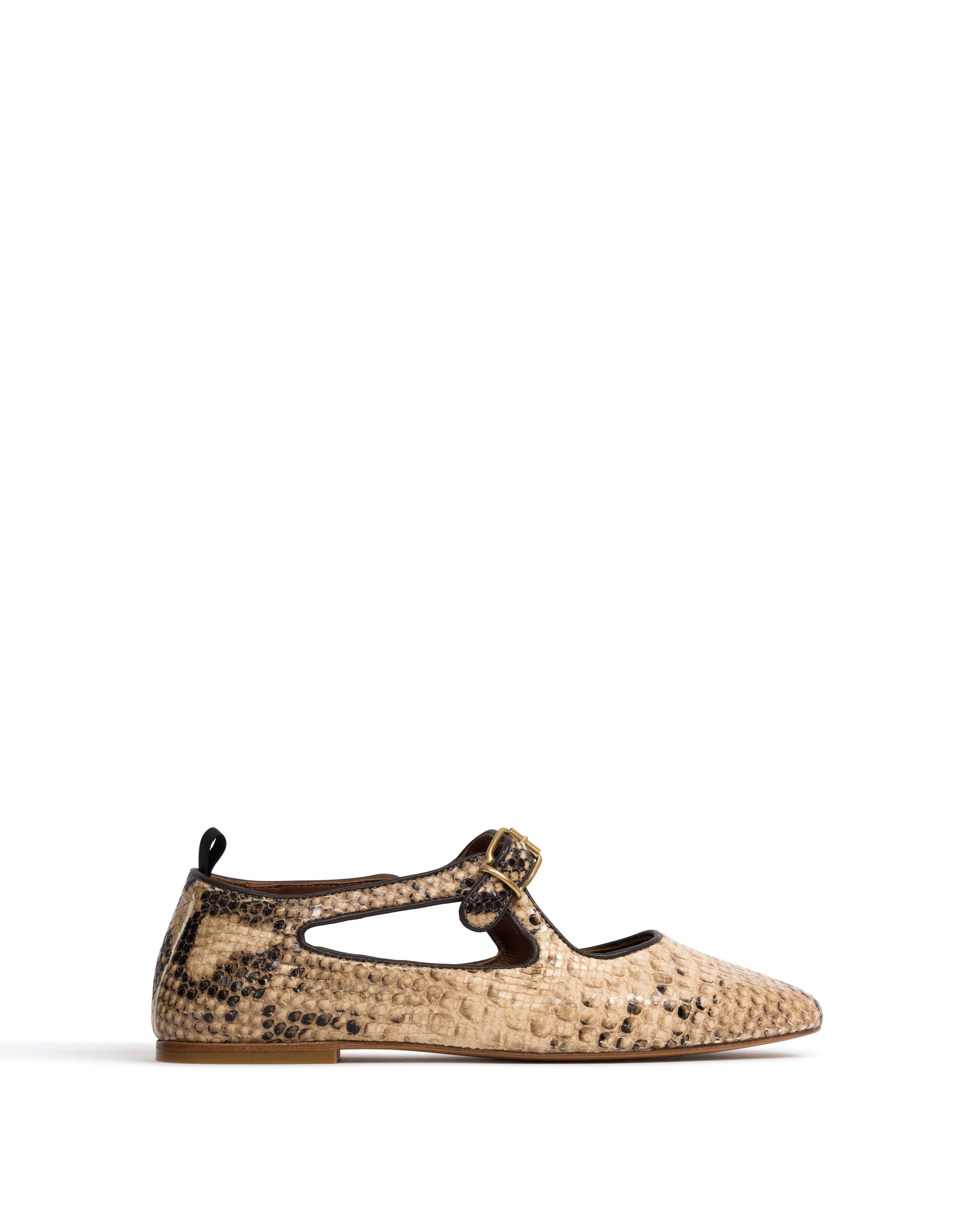 Praise Snake calf Natural sand - Anonymous Copenhagen Flat-loafers & ballerinas & pumps