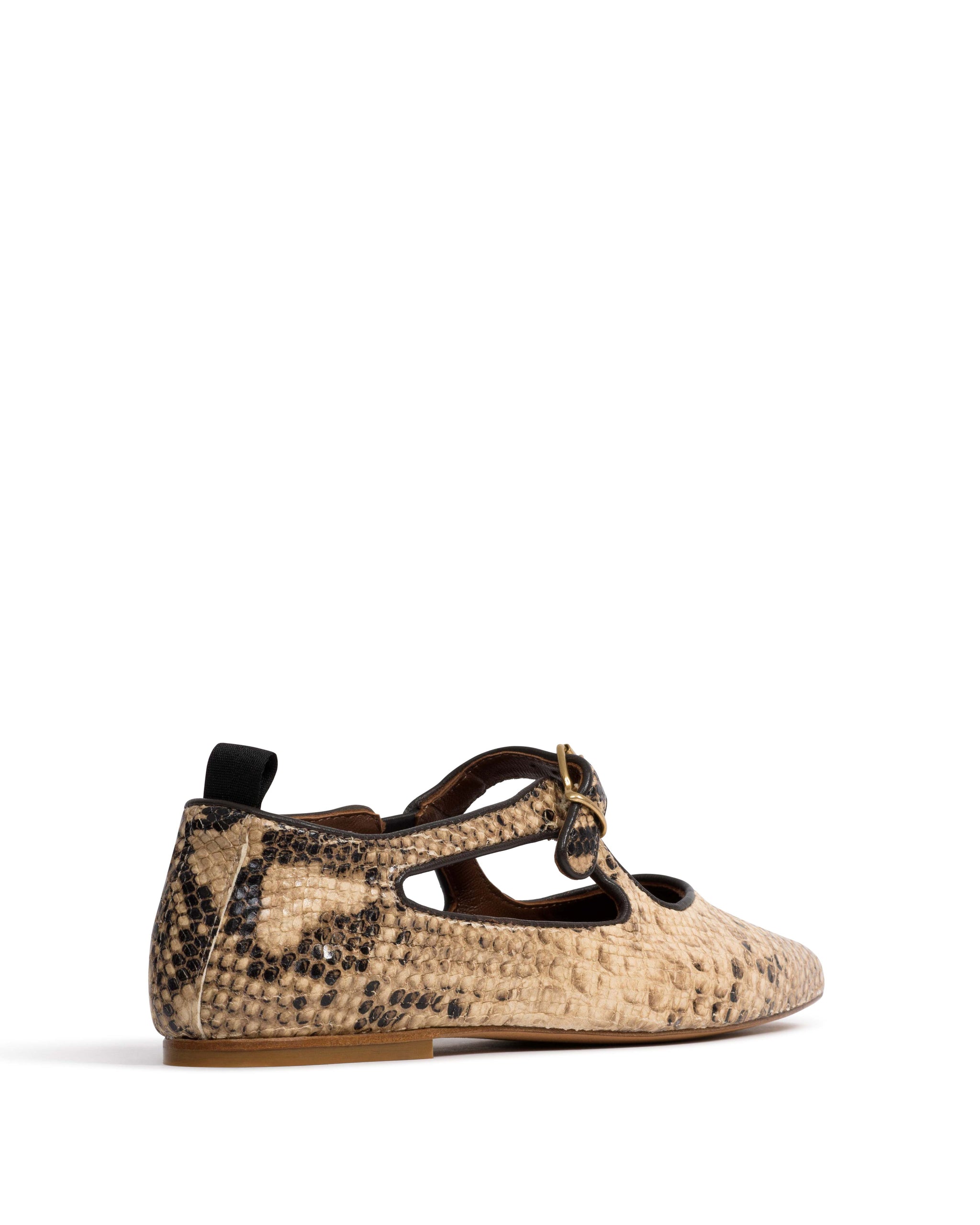 Praise Snake calf Natural sand - Anonymous Copenhagen Flat-loafers & ballerinas & pumps