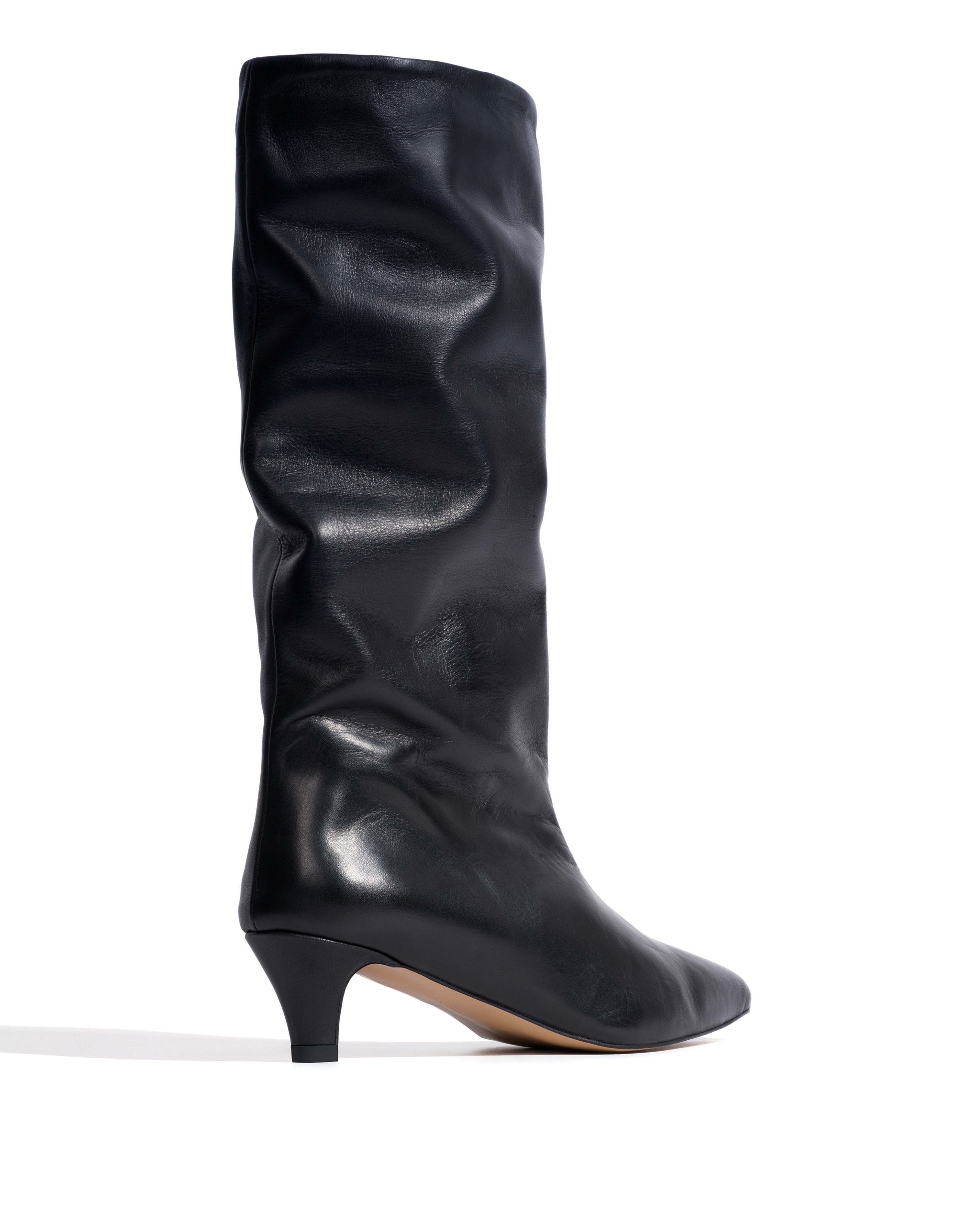 Mocha 40 stiletto Soft calf Black