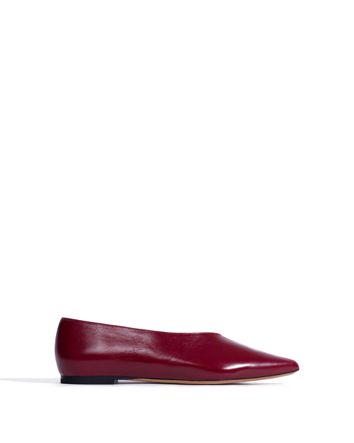Phia 10 Crinkled polished goat Pomegranate