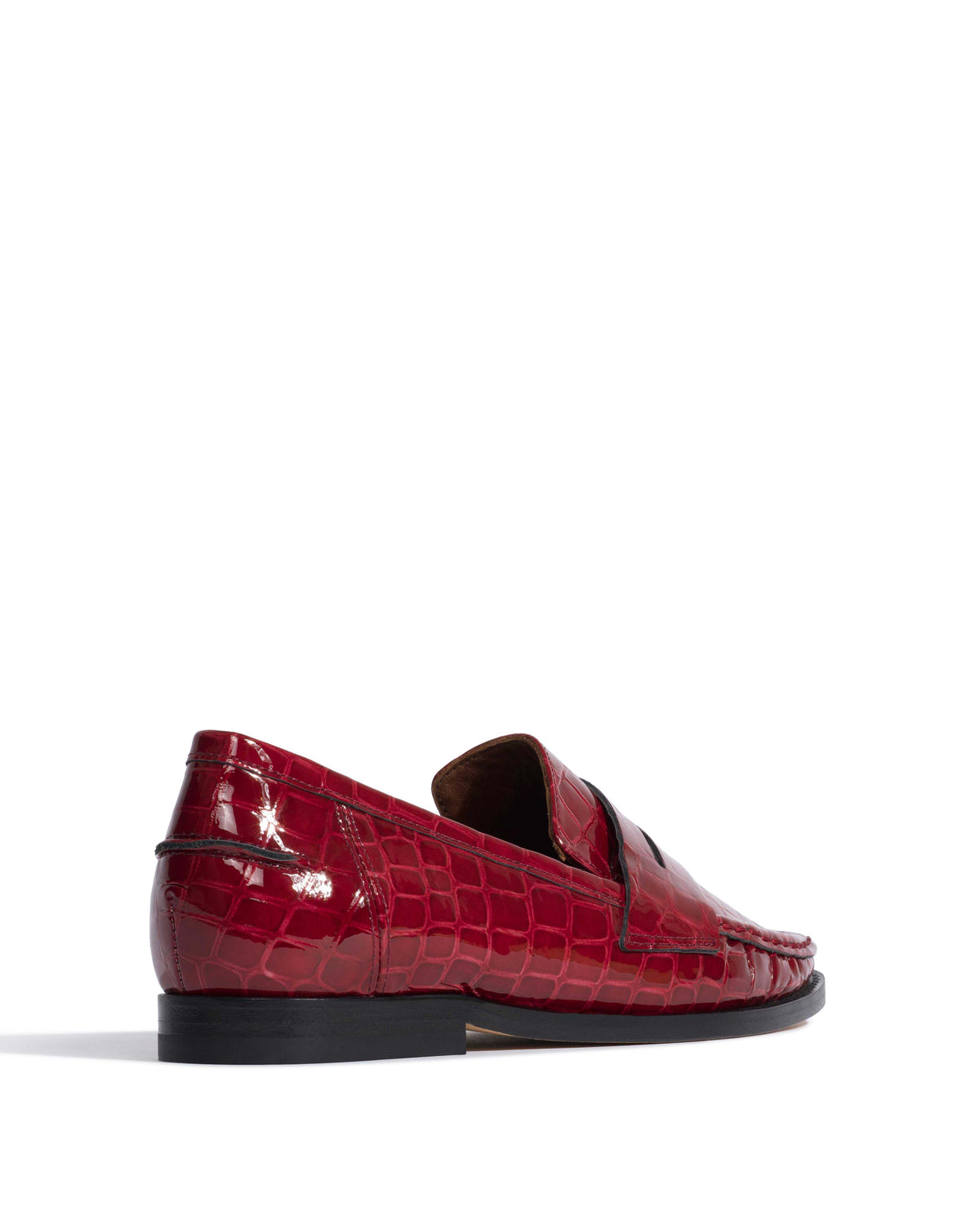 Jesha Polished croco calf Pomegranate