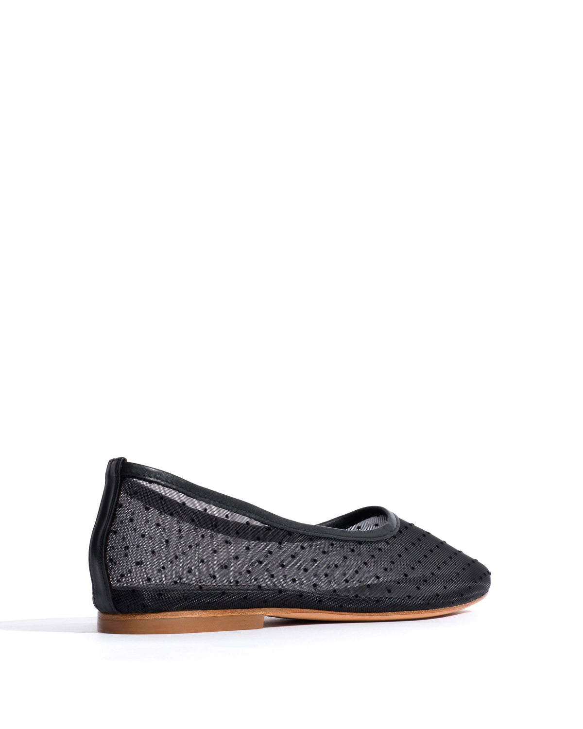 Sacha mesh Shiny lamb & dot velvet mesh Black