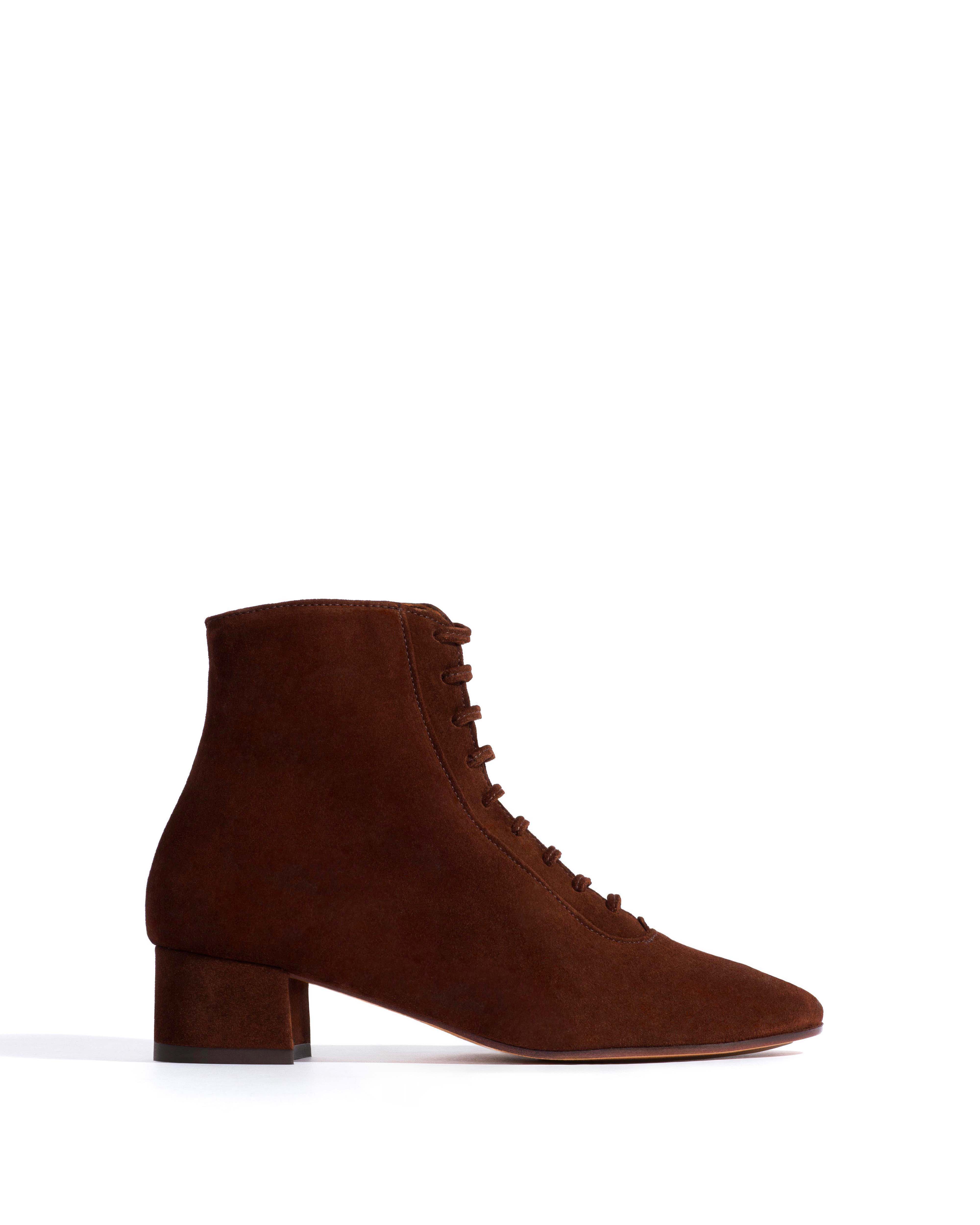 Janie 40 Calf suede Chocolate