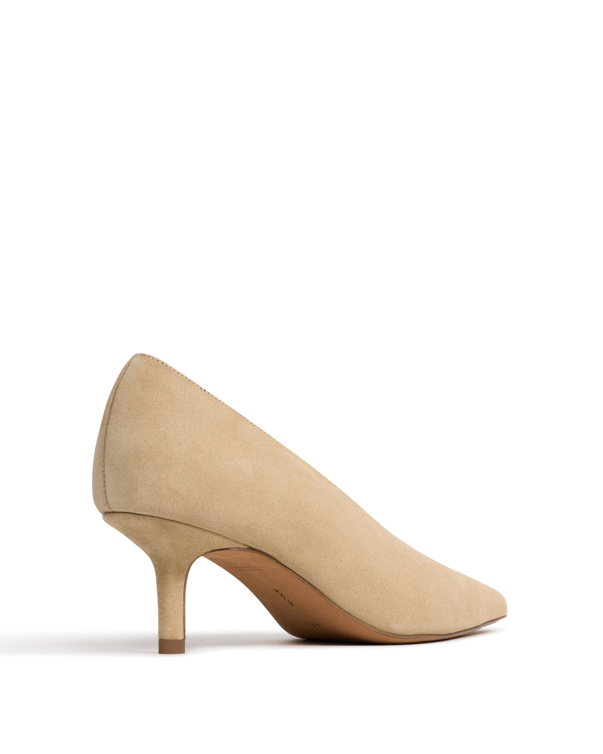 Phia 55 pin Calf suede Creamy sand