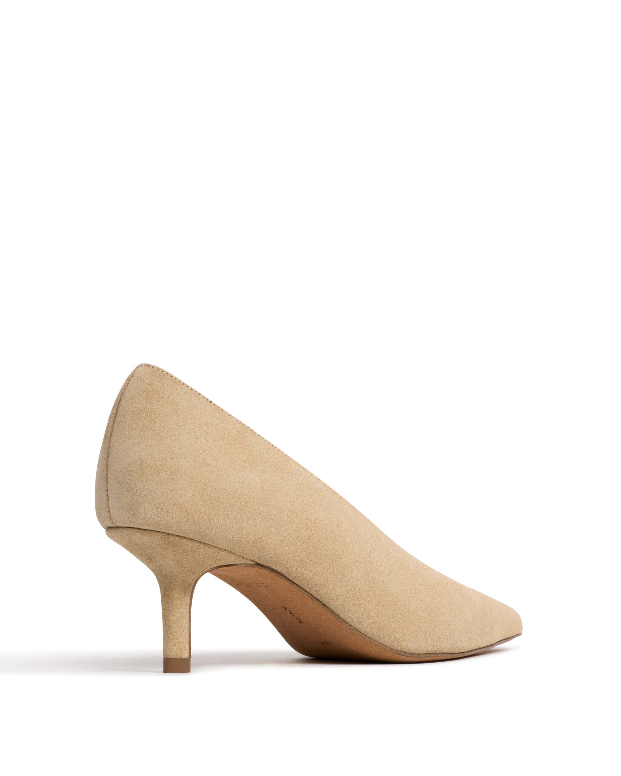 Phia 55 pin Calf suede Creamy sand - Anonymous Copenhagen Heels