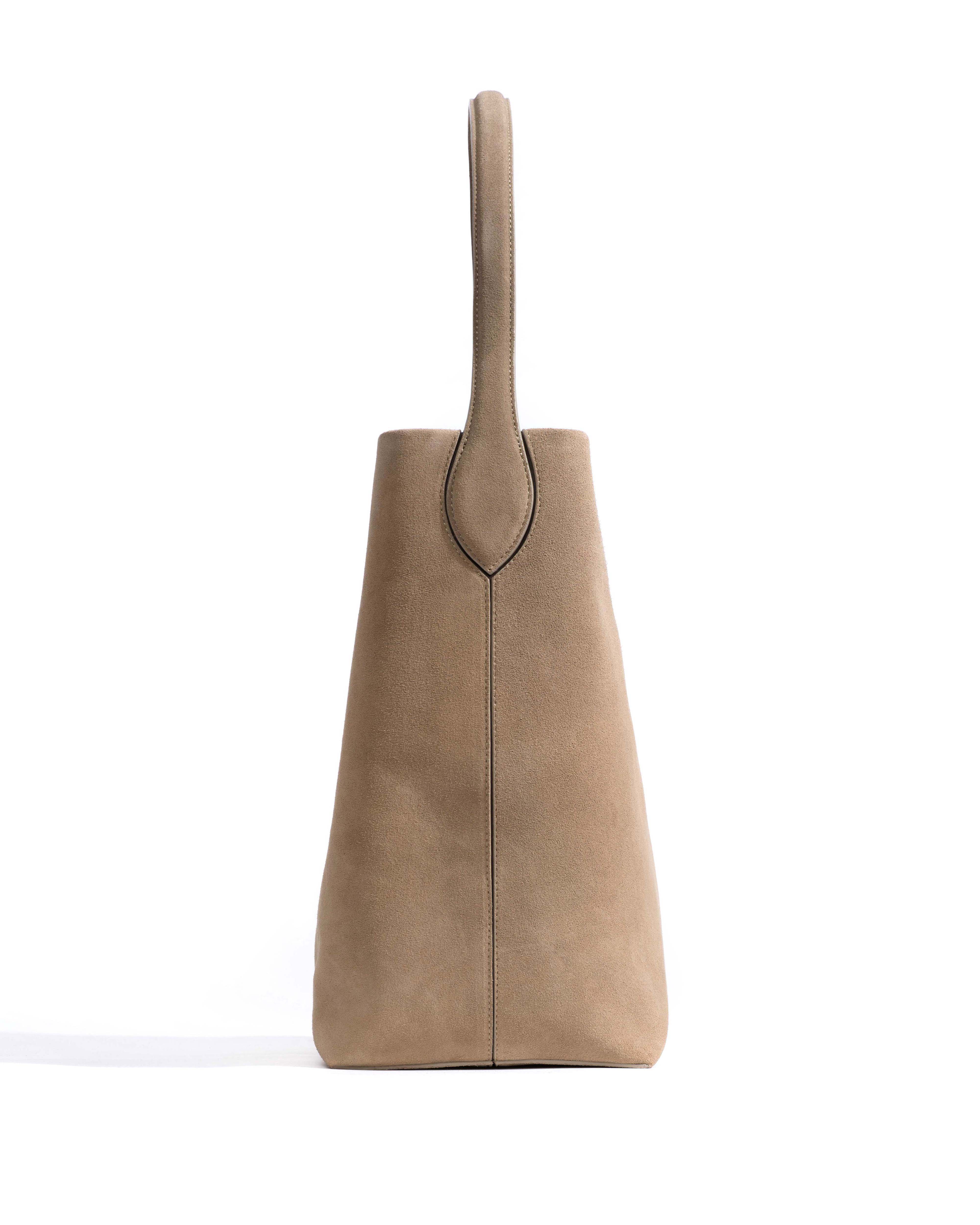 Versa everyday bag Calf suede Mushroom