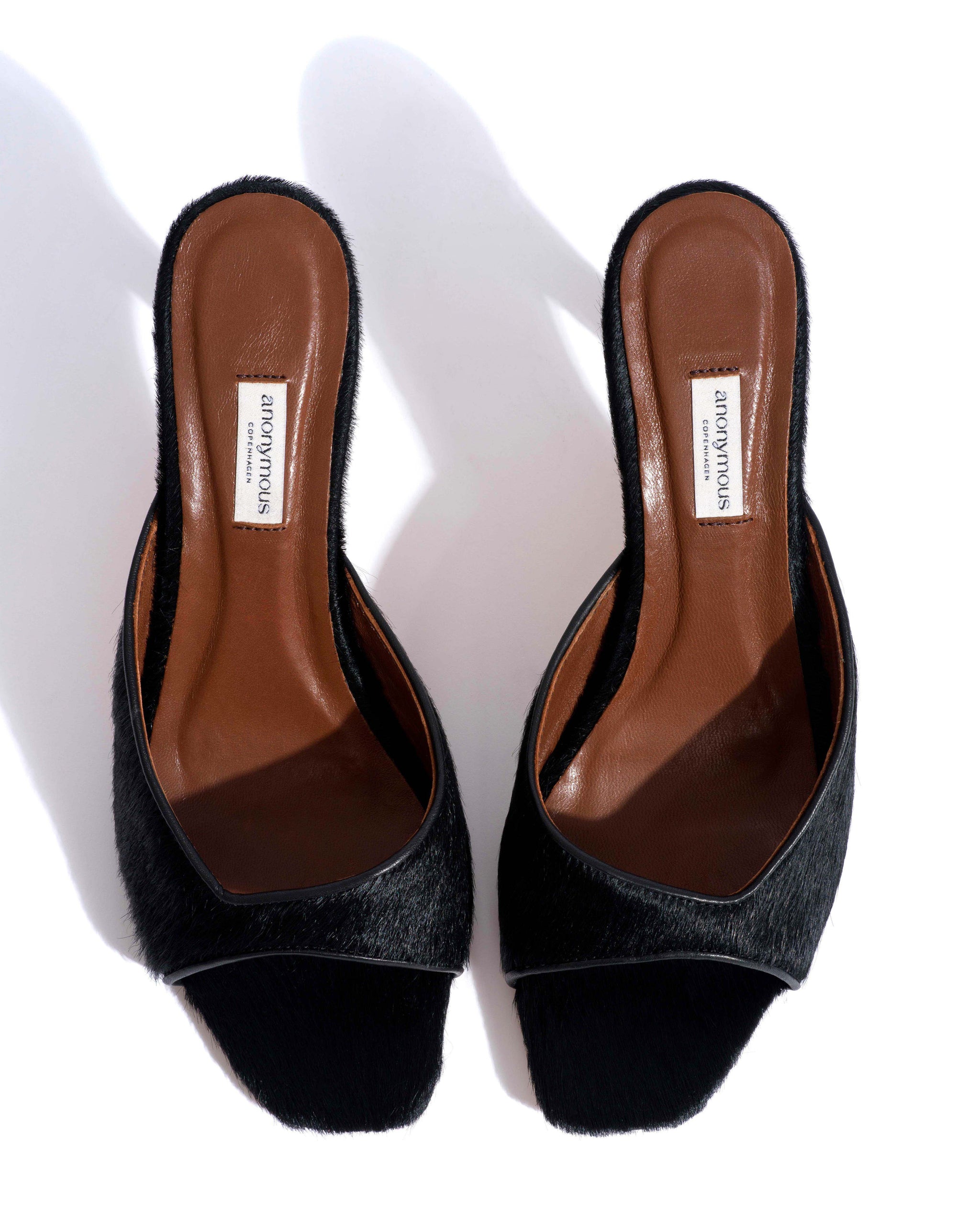 Mazy 75 Calf hair Black - Anonymous Copenhagen Heels