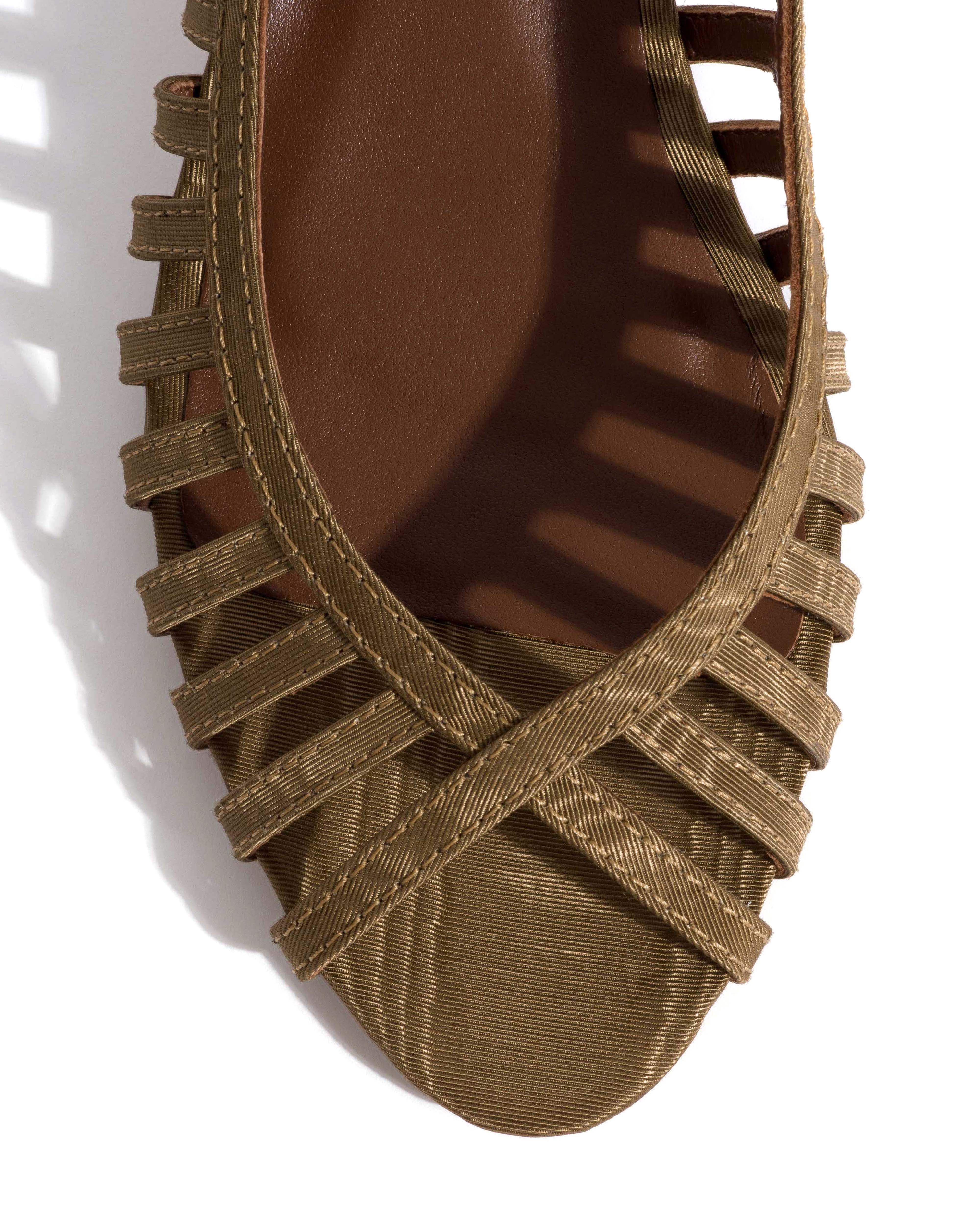 Carminho 40 stiletto Glossy moire Khaki
