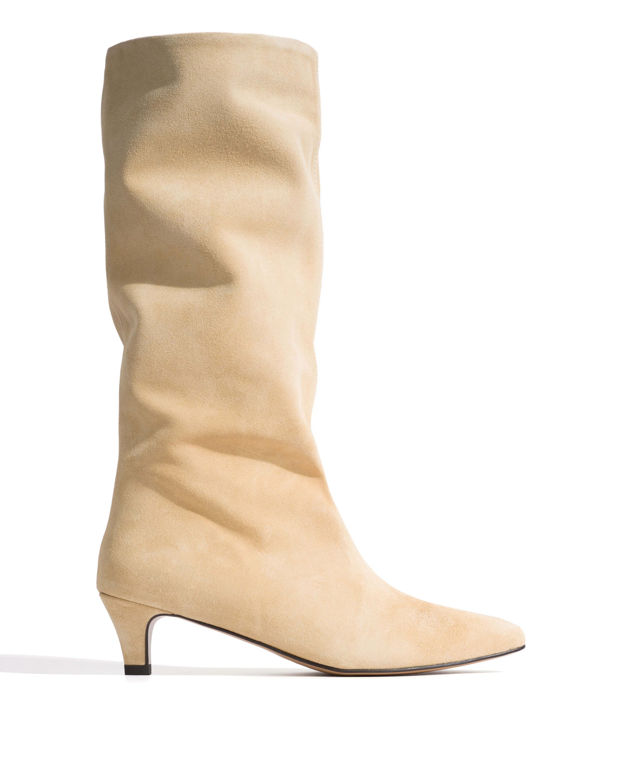 Mocha 40 stiletto Calf suede Creamy sand