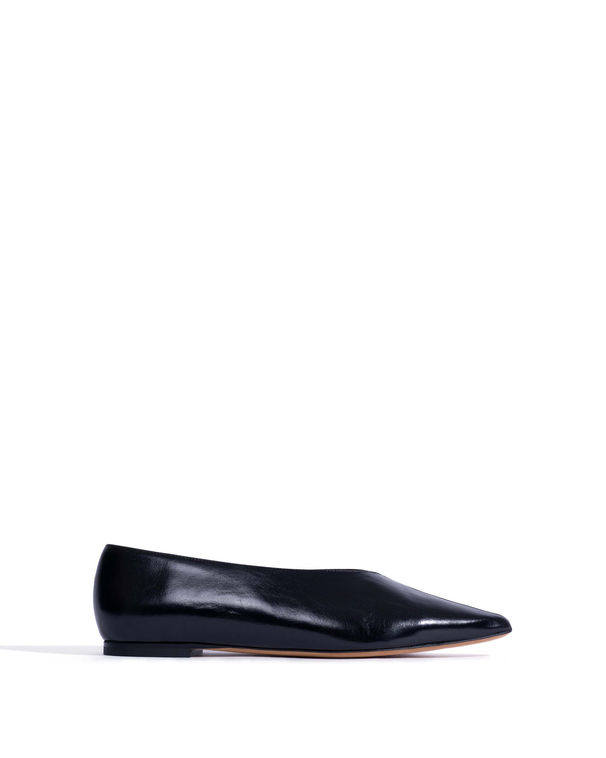 Phia 10 Crinkled polished goat Black