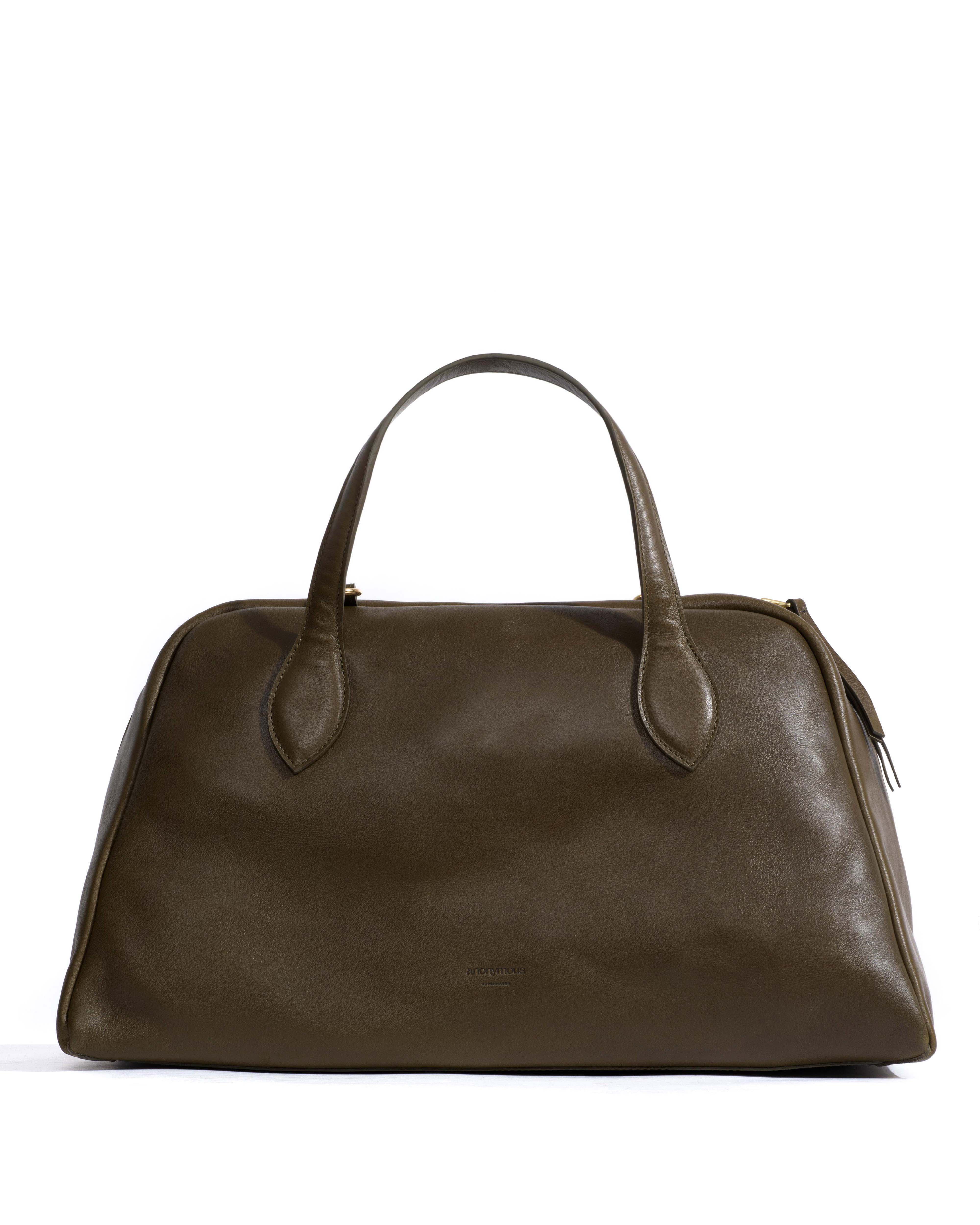 Weekend bowler Vegetal soft calf Forrest green