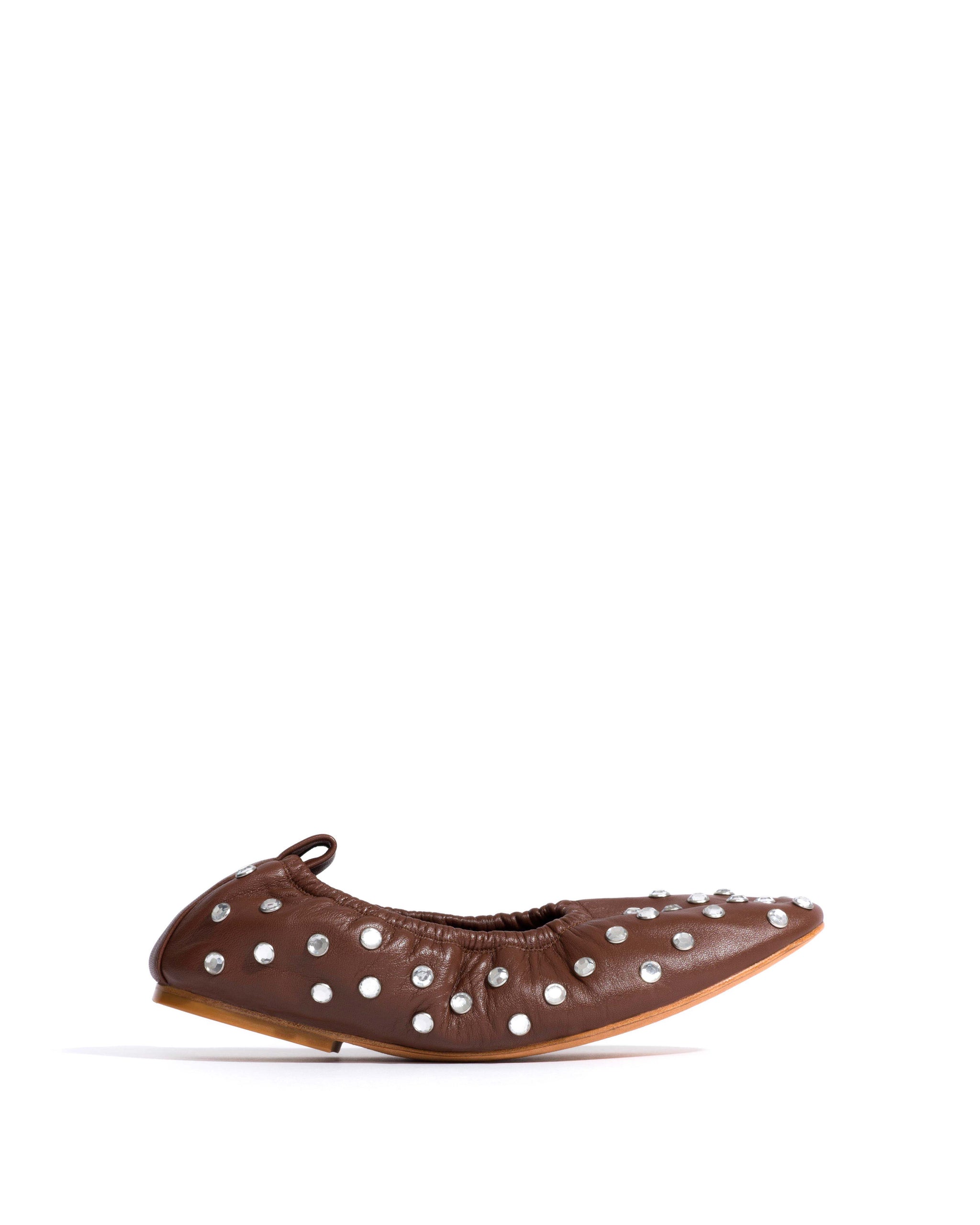 Mirelda crystals Silky lamb Chocolate - Anonymous Copenhagen Flat-loafers & ballerinas & pumps