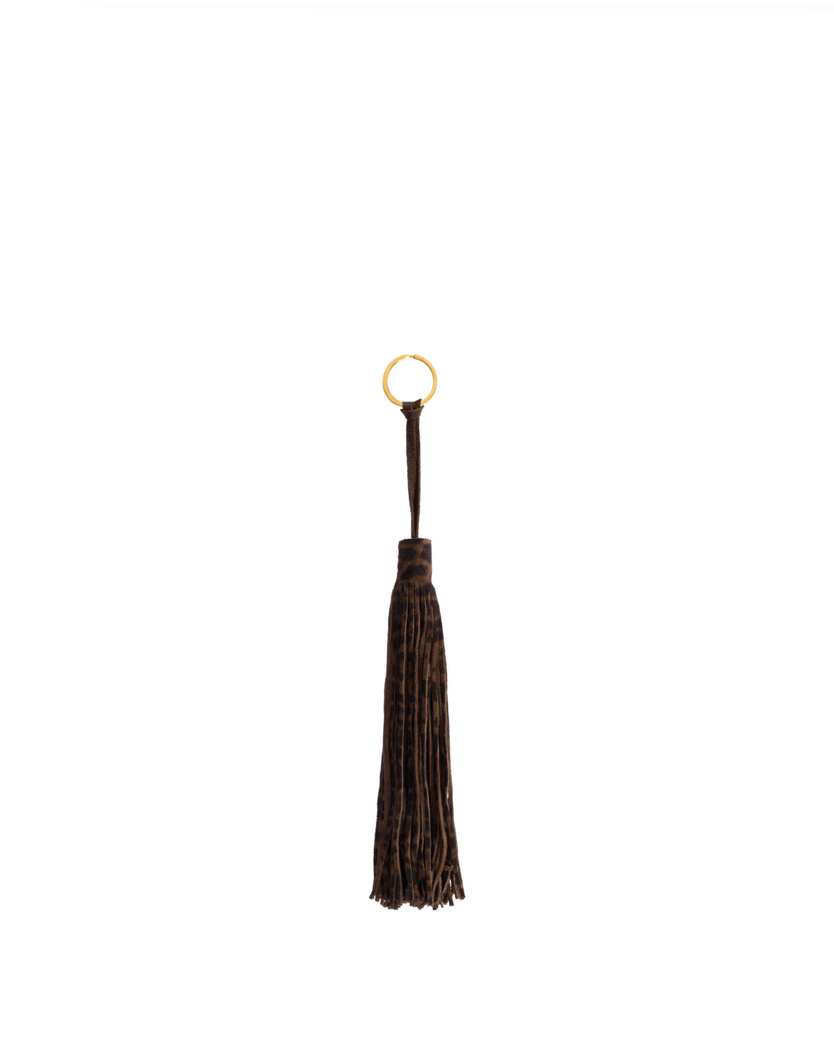 Langley fringe keyring Calf suede print Jaguar