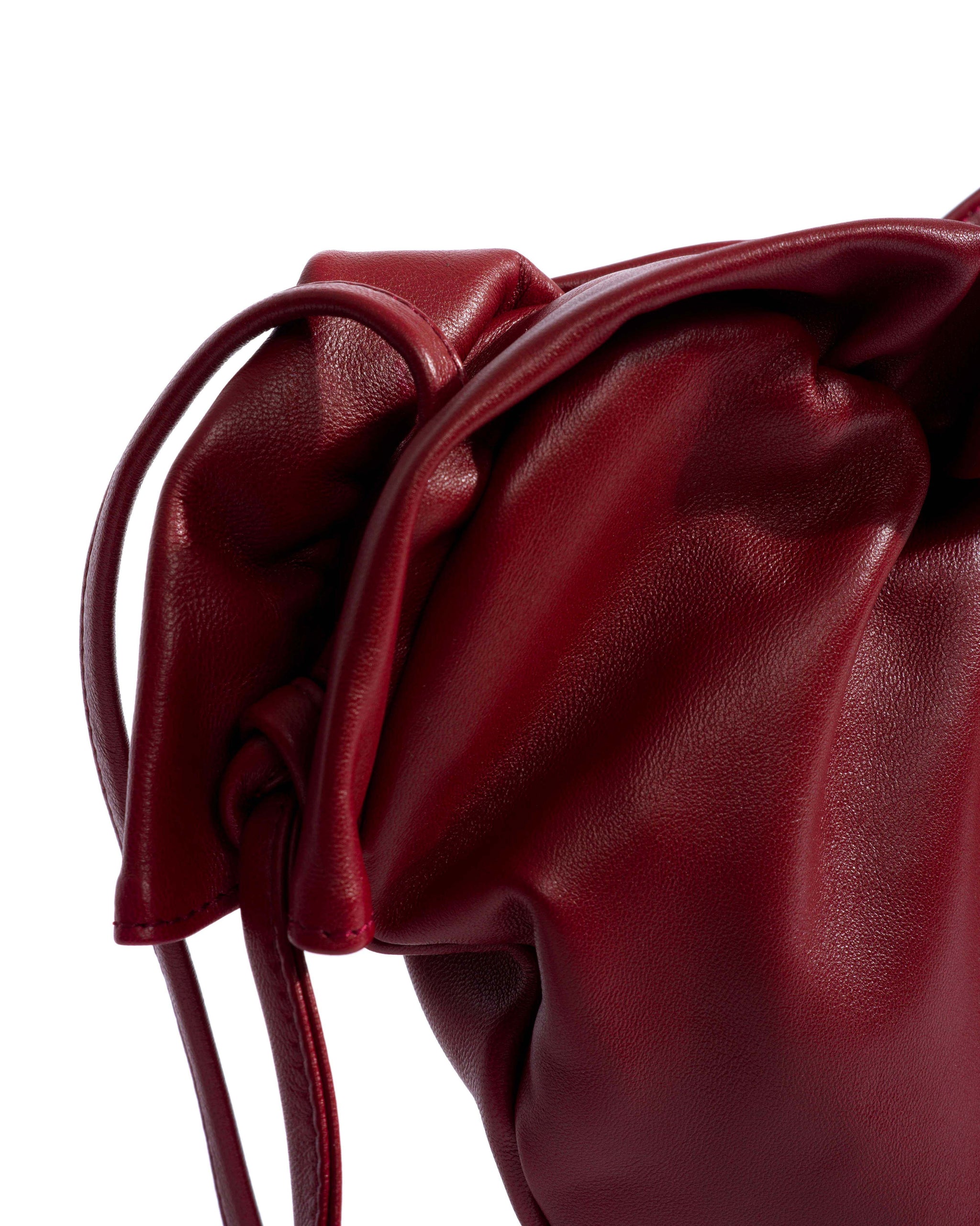 Zally classic heart bag Shiny lamb Pomegranate