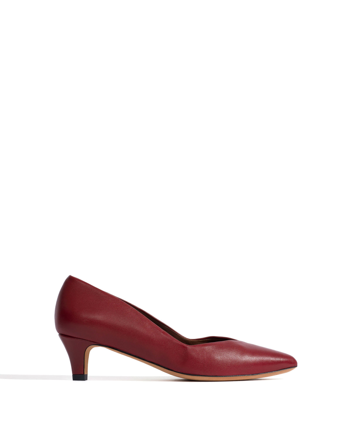 Trini 40 stiletto Shiny lamb Pomegranate