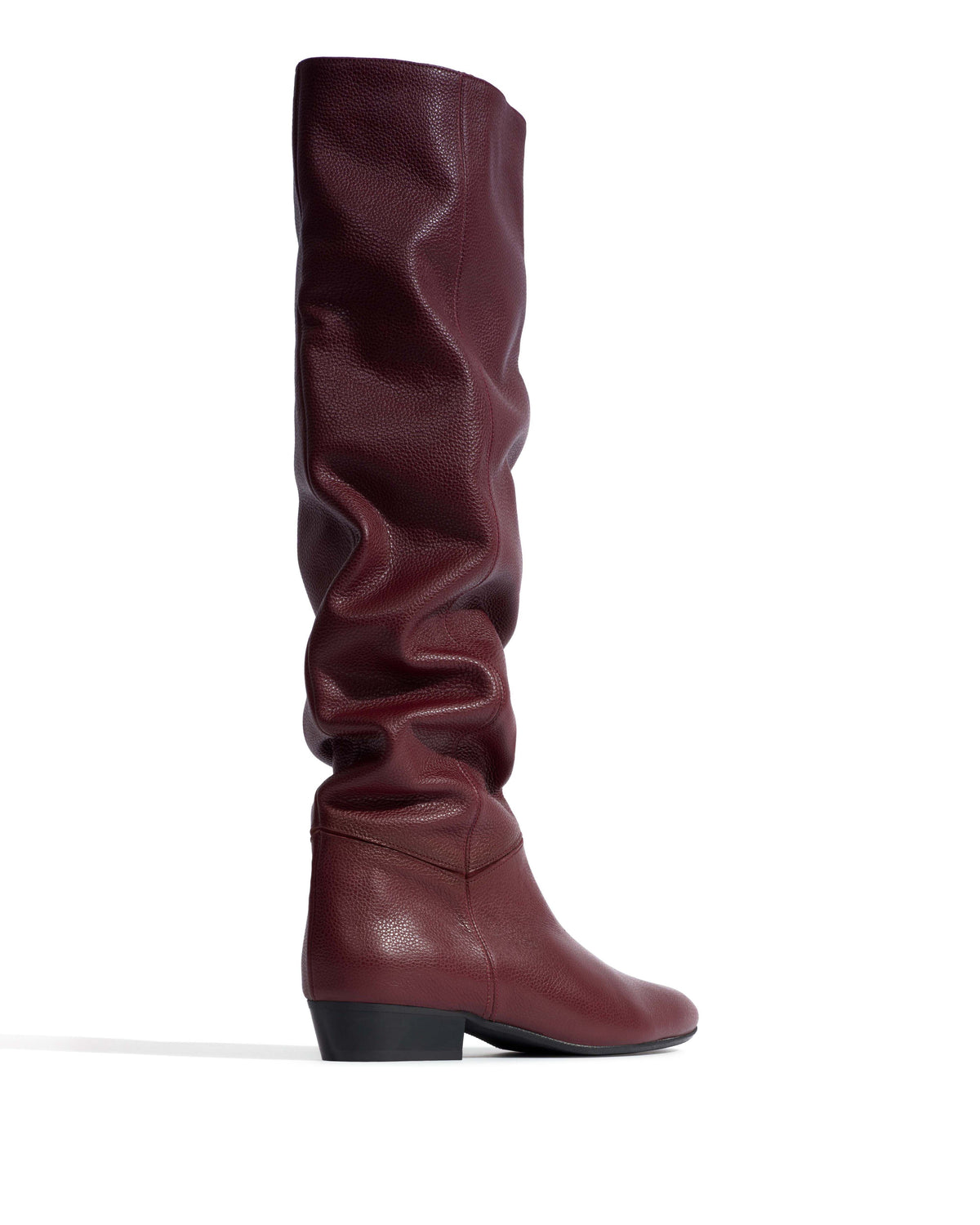 Jadah 20 Pebbled soft calf & suede leather Pomegranate