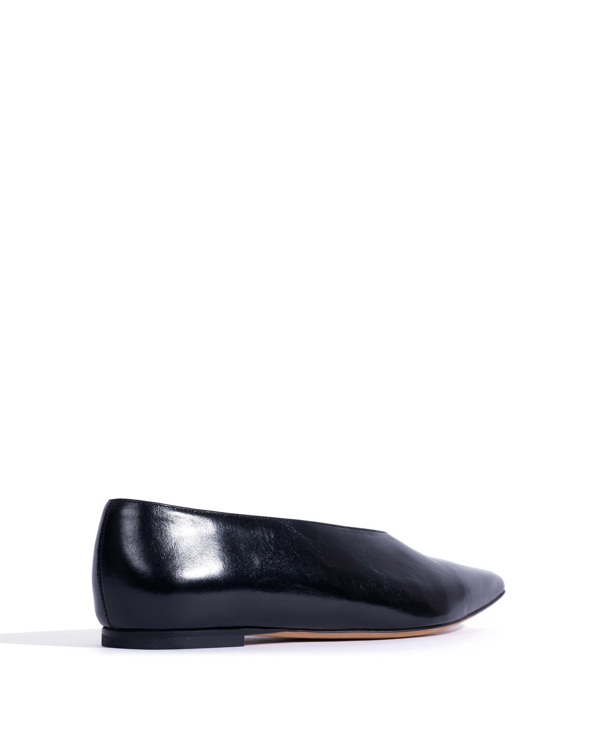 Phia 10 Crinkled polished goat Black