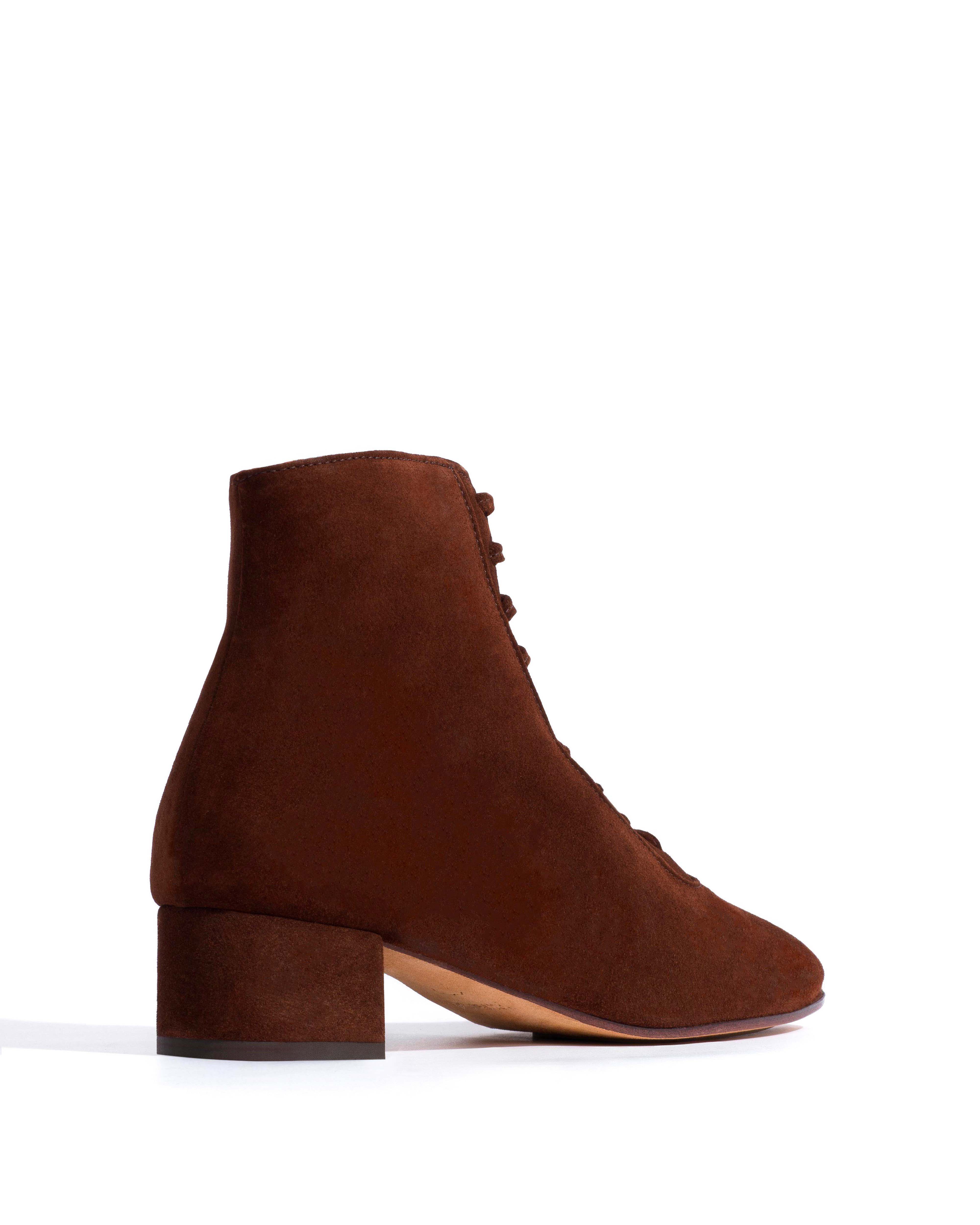 Janie 40 Calf suede Chocolate