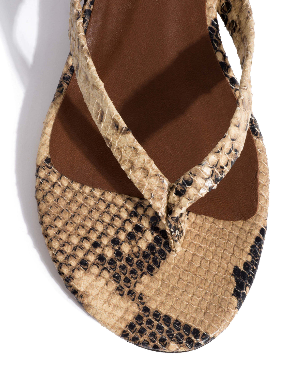 Chung 25 Snake calf Natural sand