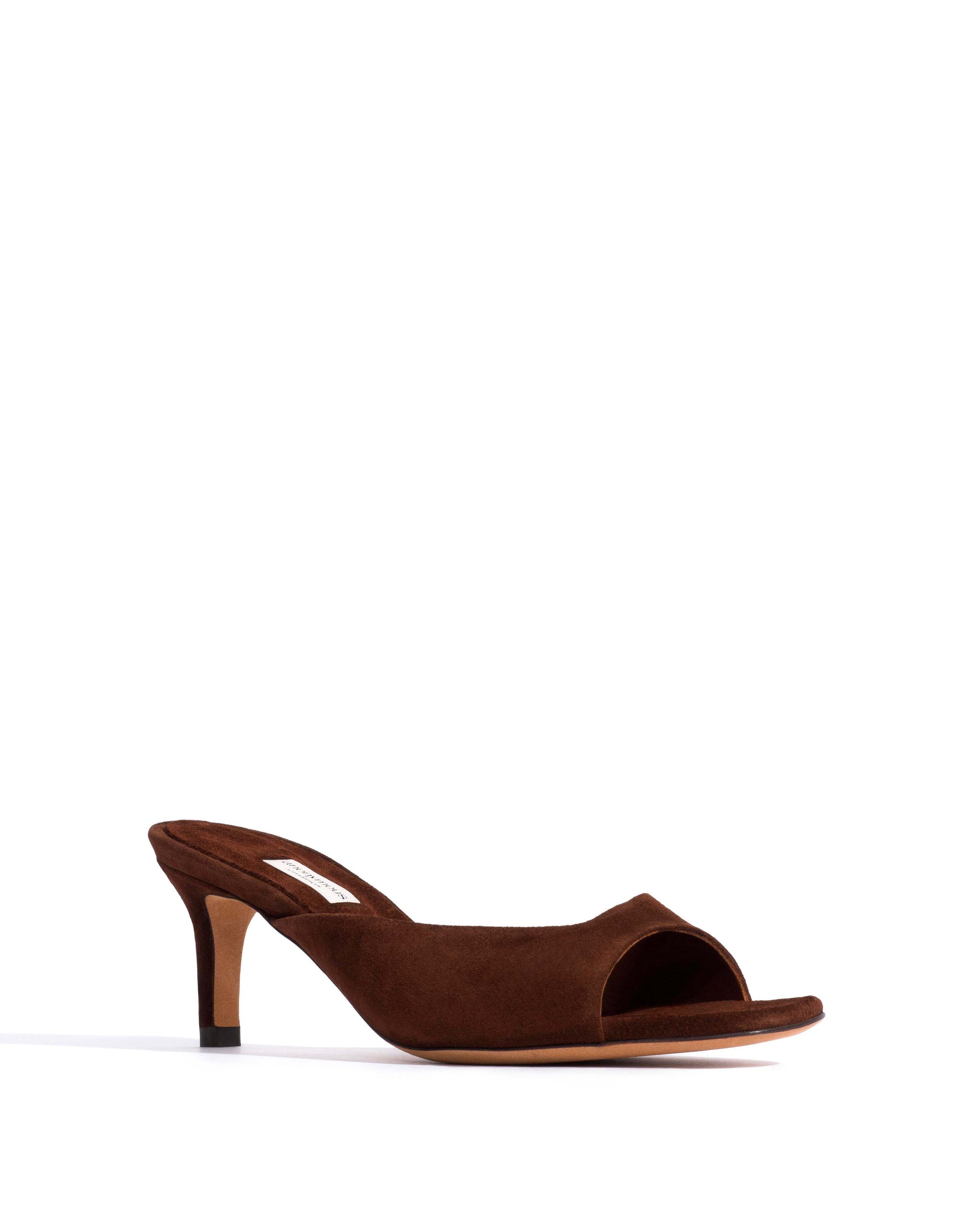Mazy 55 Calf suede Chocolate