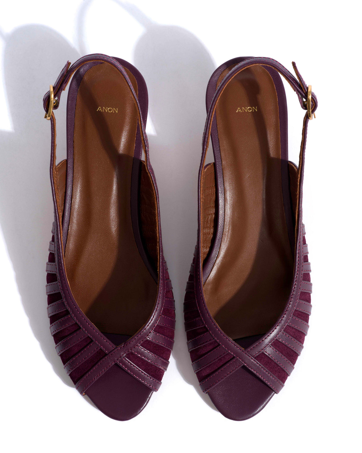 Carminho 40 suede Shiny lamb & suede leather Fig purple