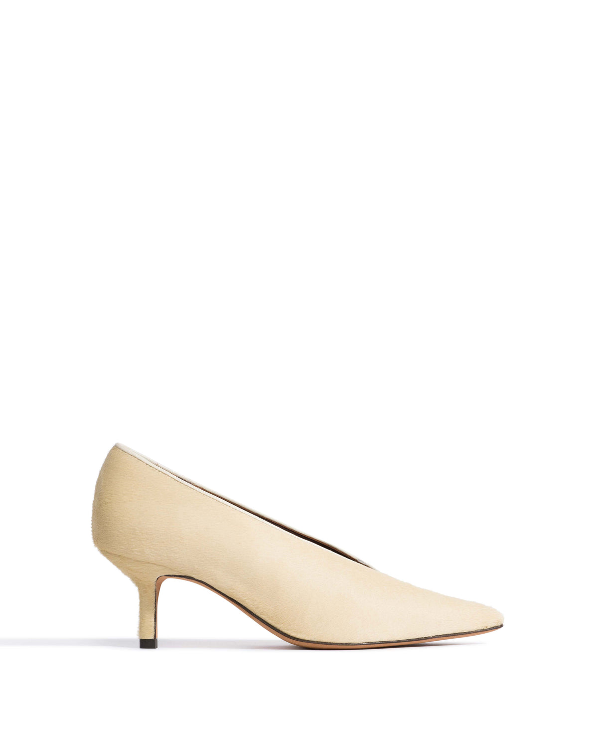 Phia 55 pin Calf hair Ivory