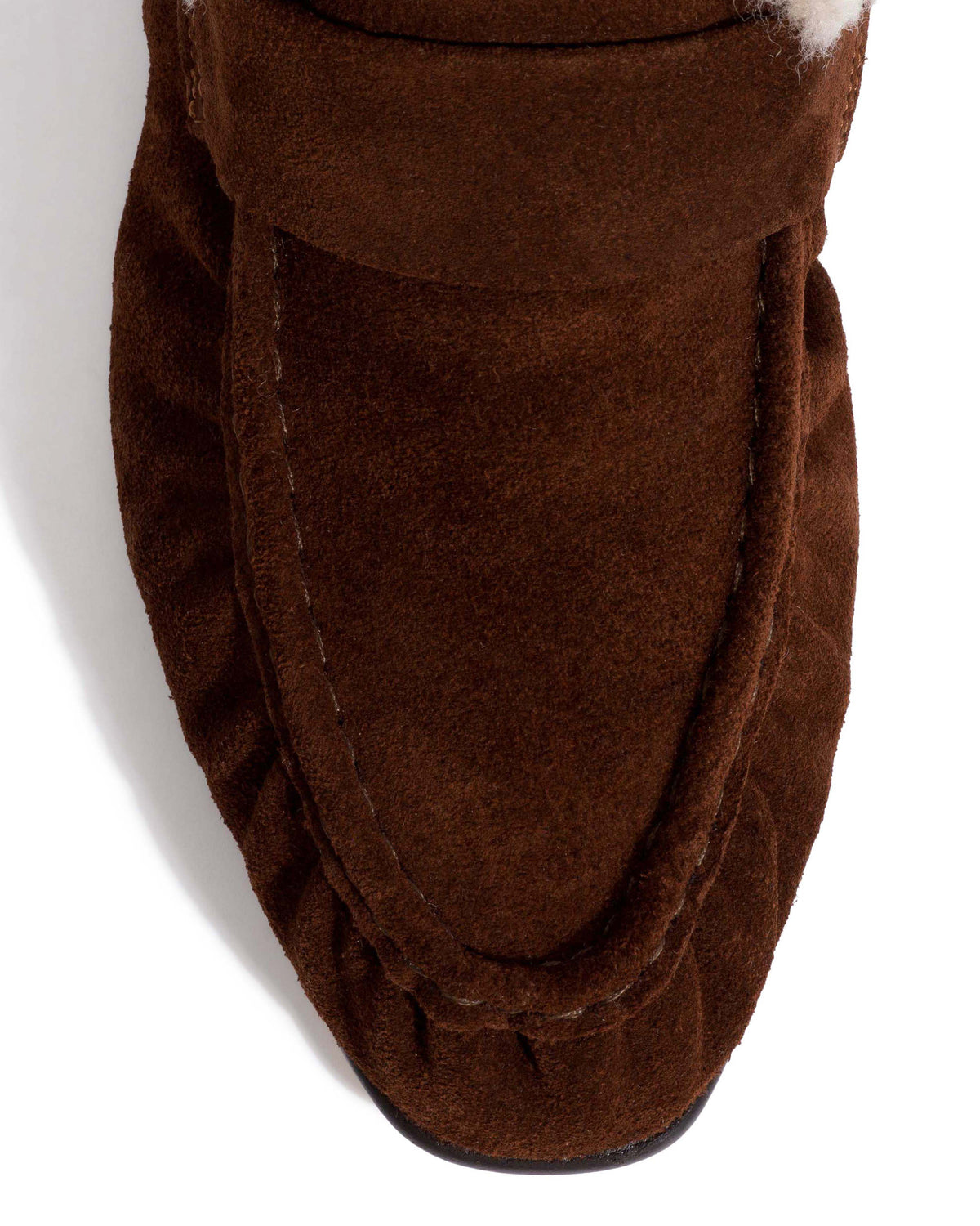 Nigel lamb shearling Calf suede & lamb shearling Chocolate & natural