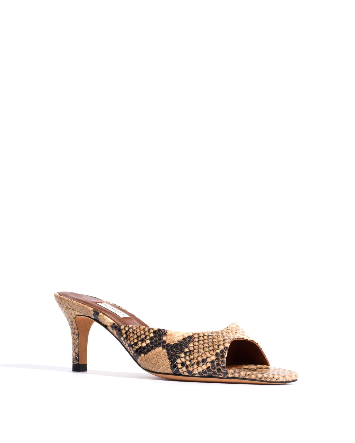 Mazy 55 Snake calf Natural sand