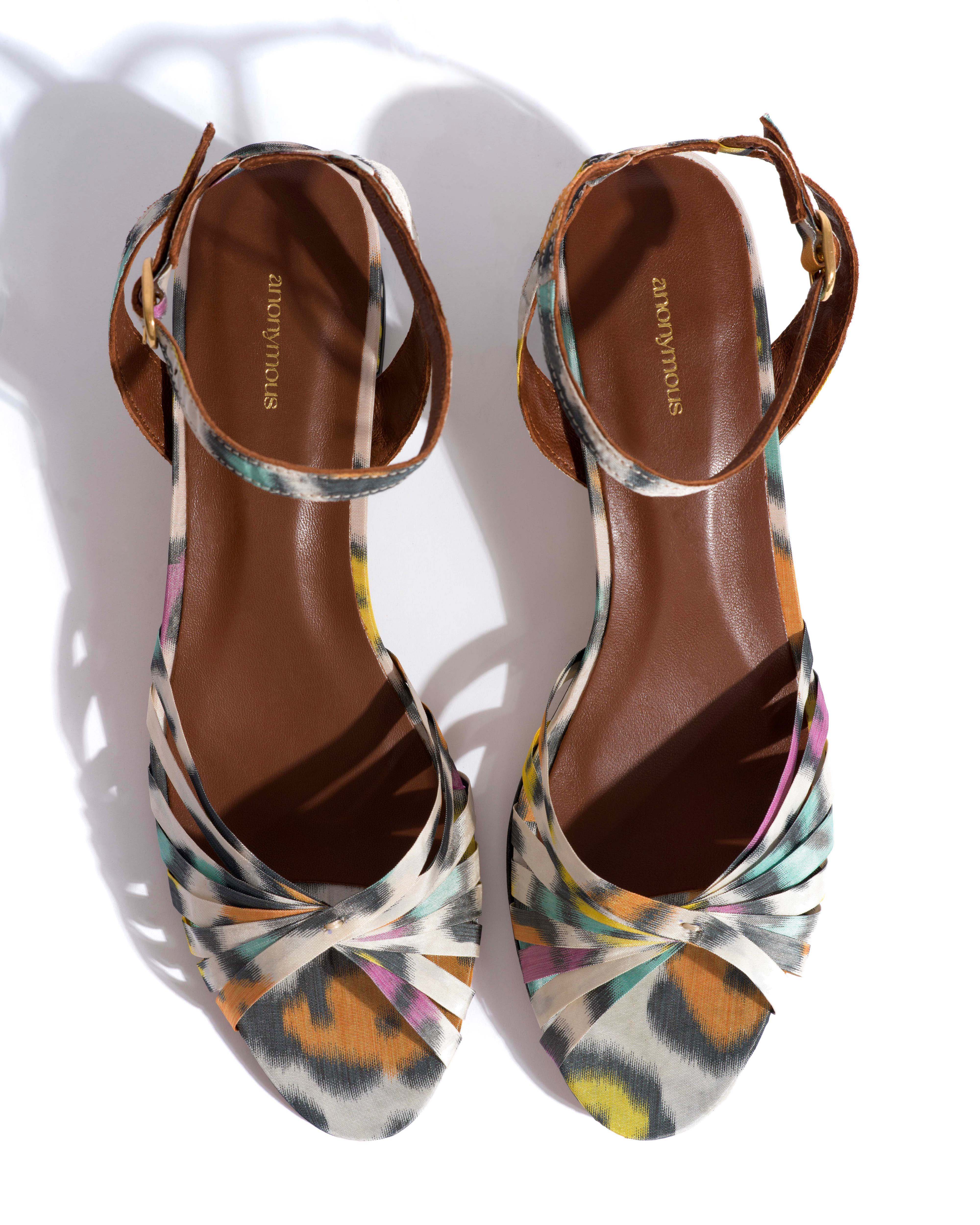 Margriet Satin print Multicolor leopard
