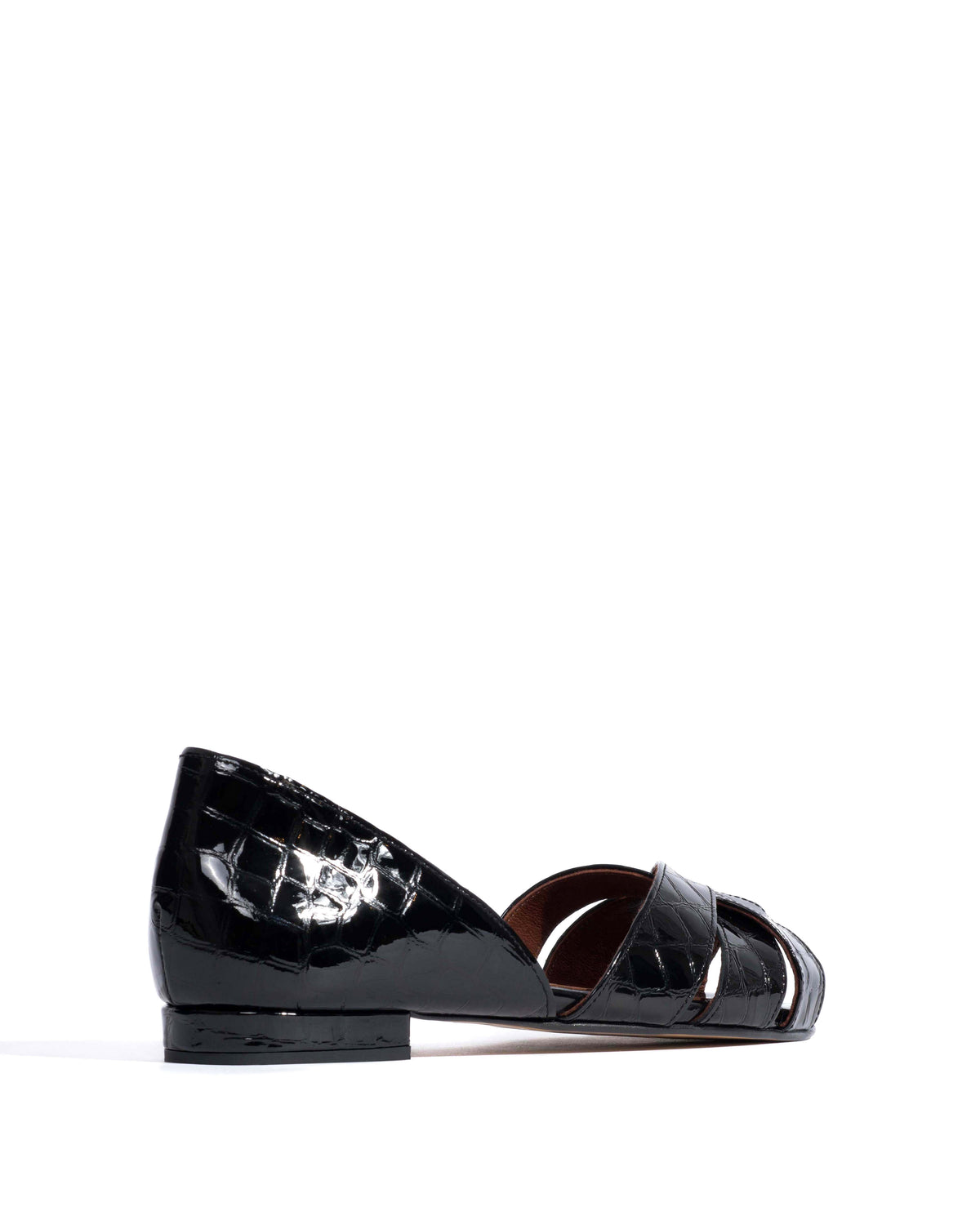 Sanni 20 Polished croco calf Black