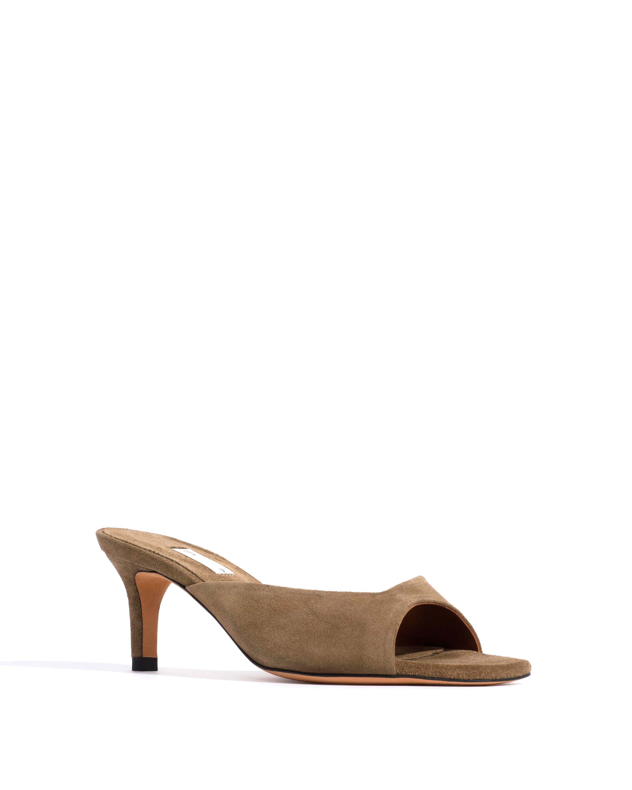 Mazy 55 Calf suede Dried olive - Anonymous Copenhagen Heels