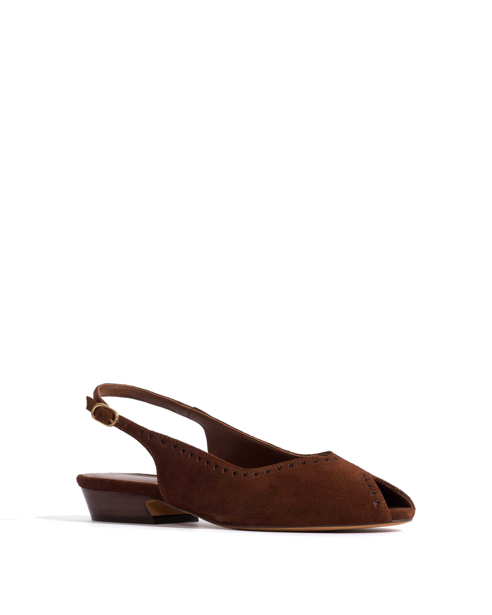 Muli 25 Calf suede Chocolate