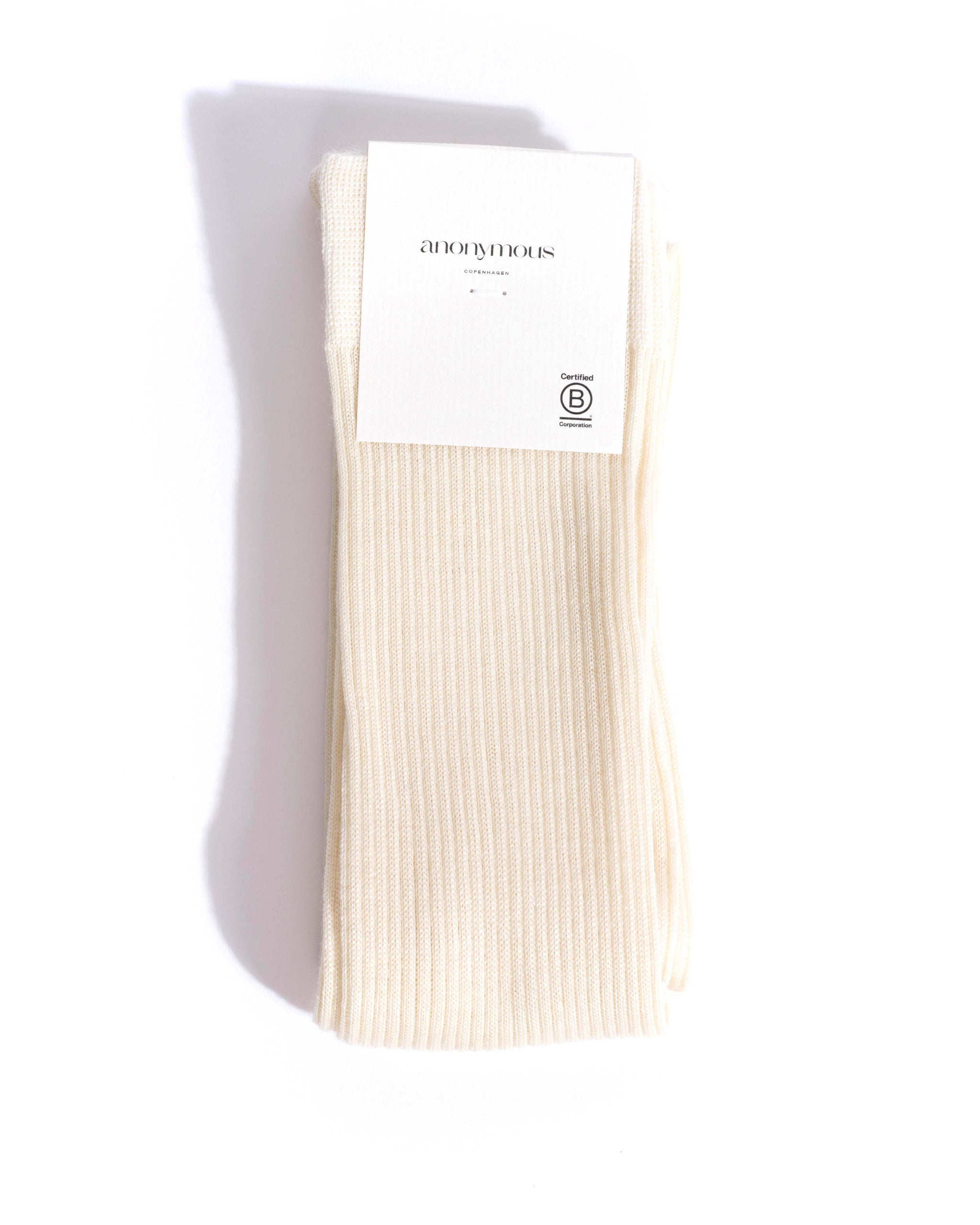 Ines knee-high silk cashmere socks 30% silk 70% cashmere Cream
