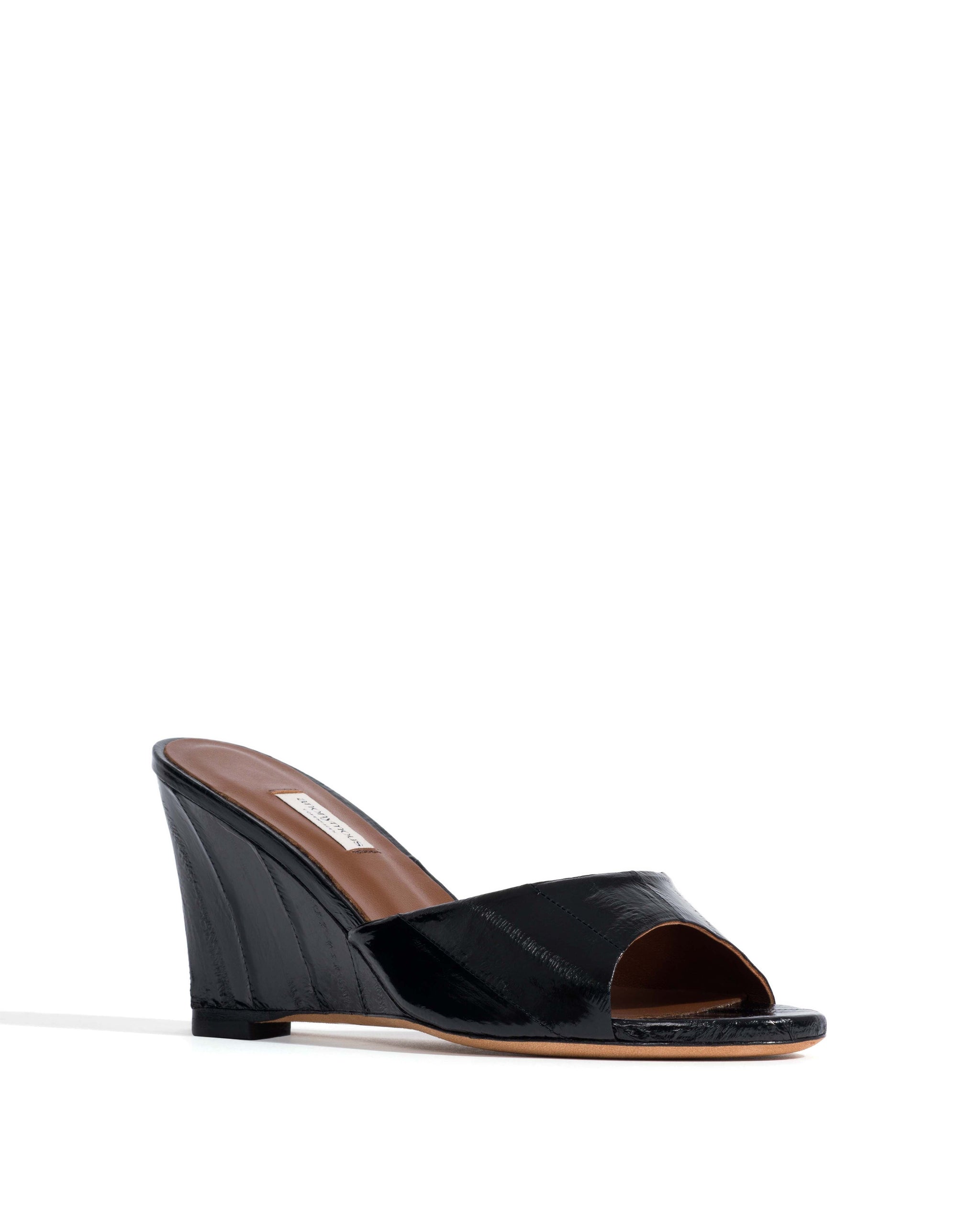 Gwen 75 wedge Shiny eel Black