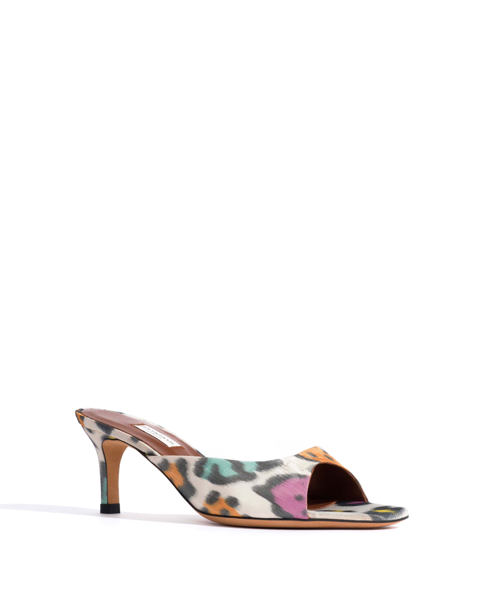 Mazy 55 Satin print Multicolor leopard - Anonymous Copenhagen Heels