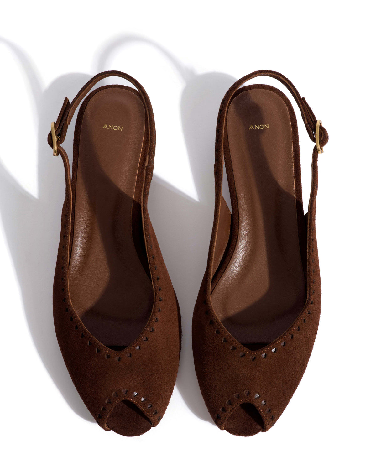 Muli 25 Calf suede Chocolate