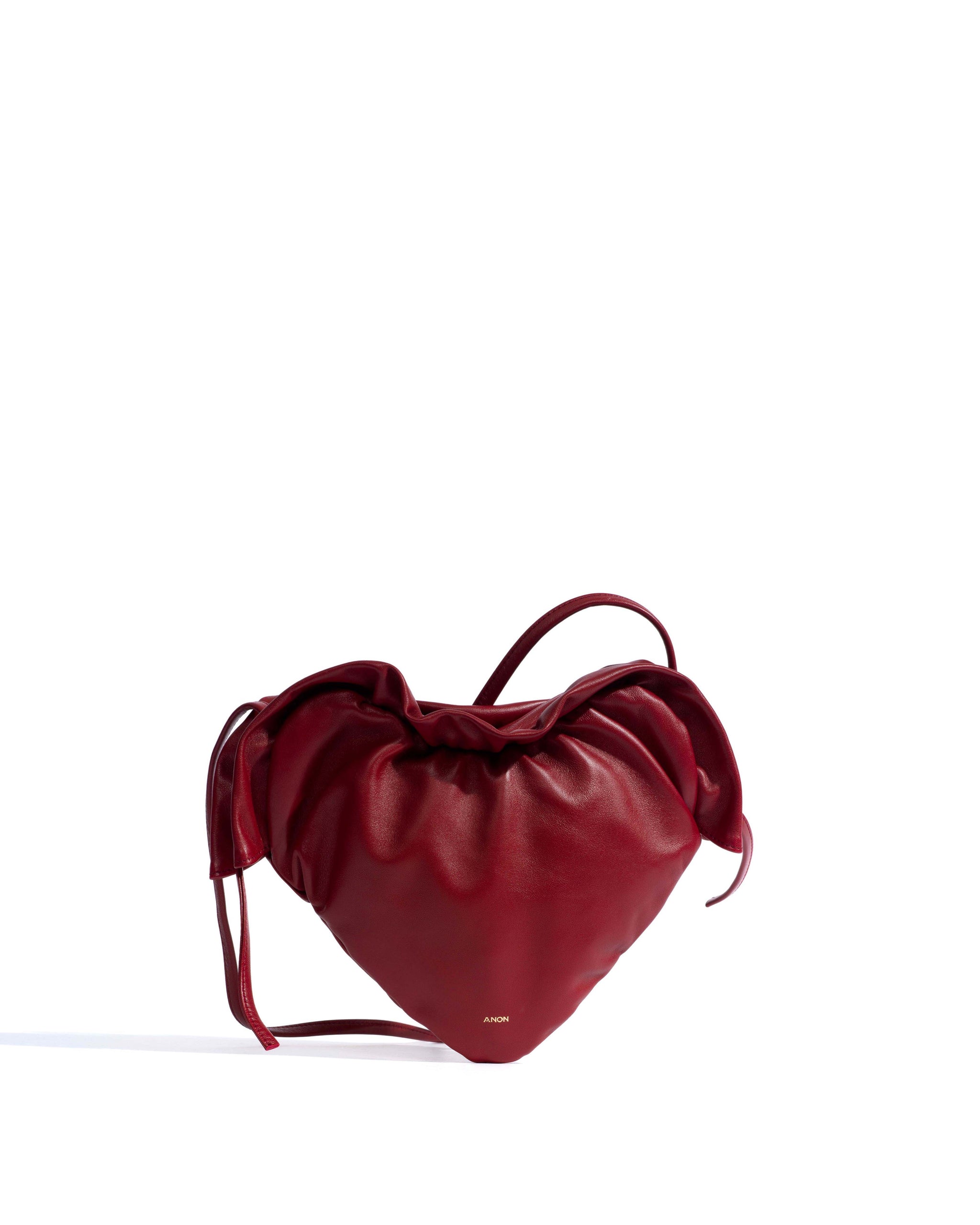 Zally classic heart bag Shiny lamb Pomegranate