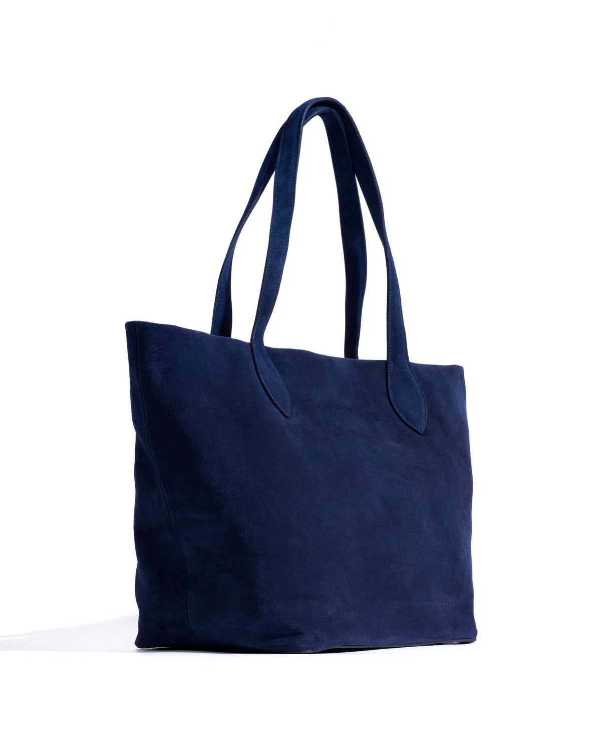 Arya carryall bag Calf suede Ink blue