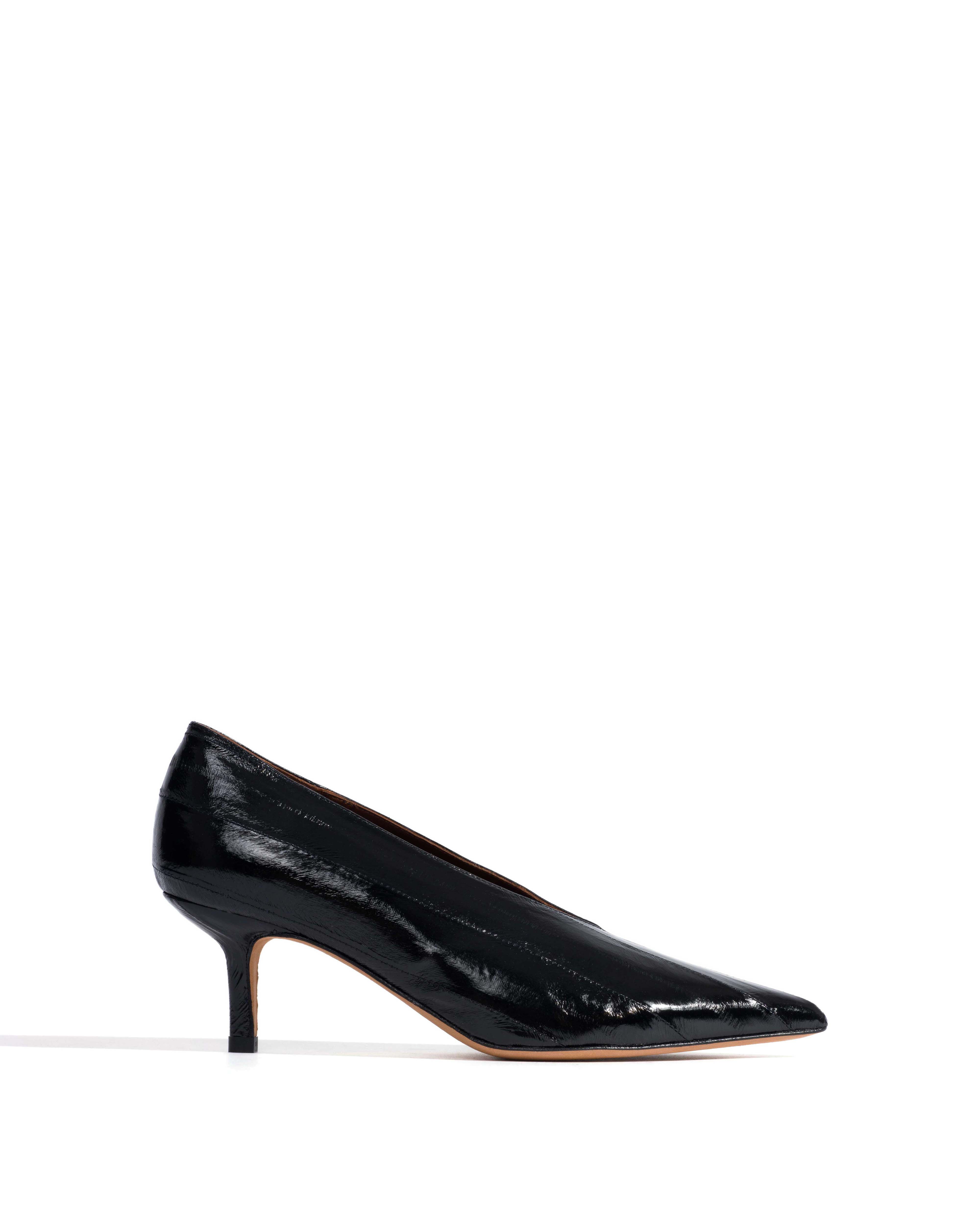 Phia 55 pin Shiny eel Black