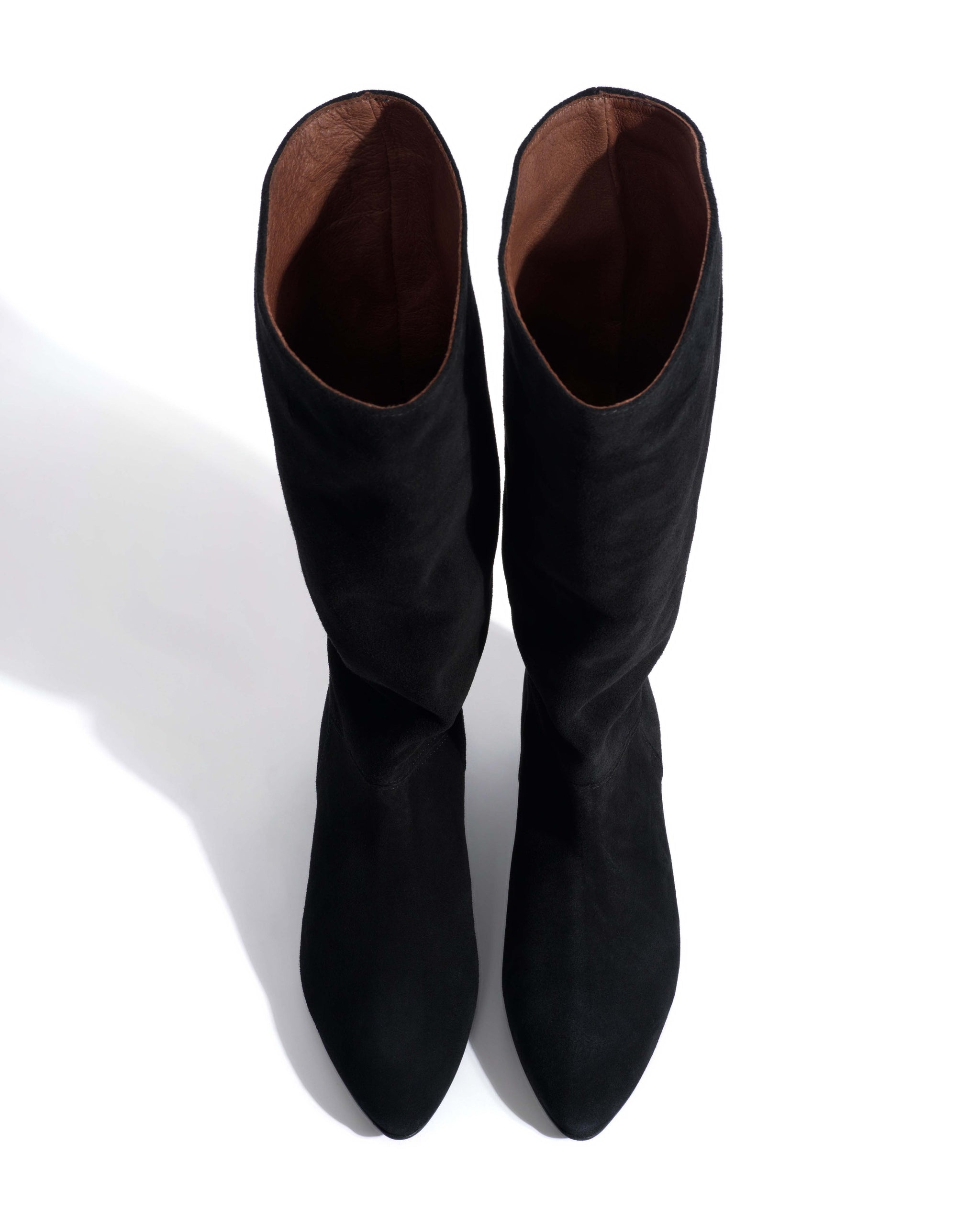 Jasmina 20 Calf suede & sleek leather Black